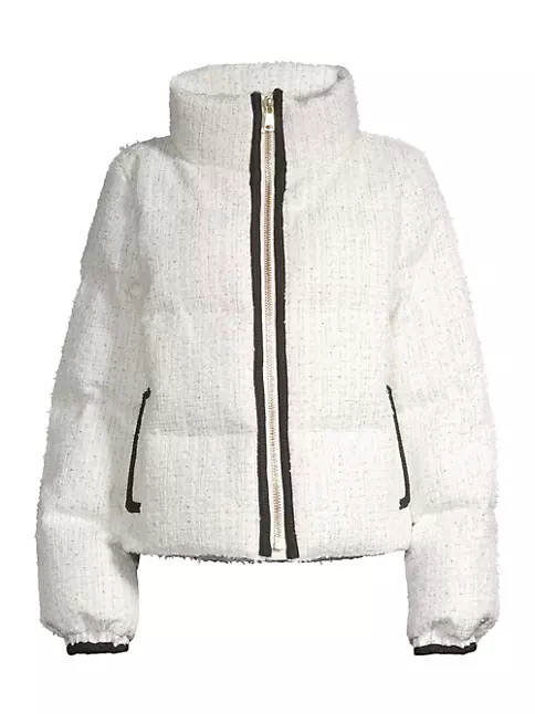 Shop Nicole Benisti Kensington Tweed Puffer Jacket | Saks Fifth Avenue