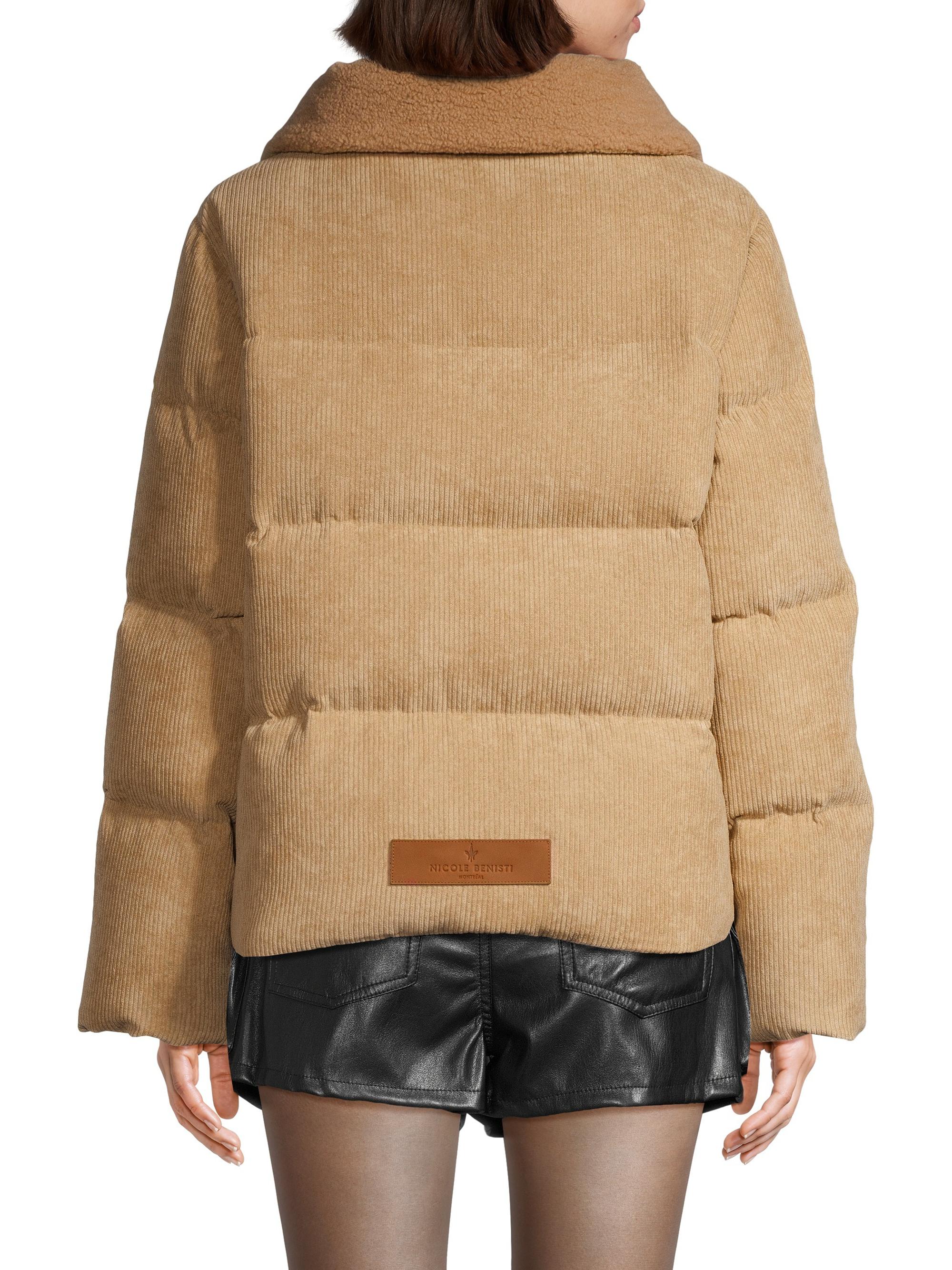 Nicole Benisti Mia Corduroy Down Puffer Jacket | Saks Fifth Avenue