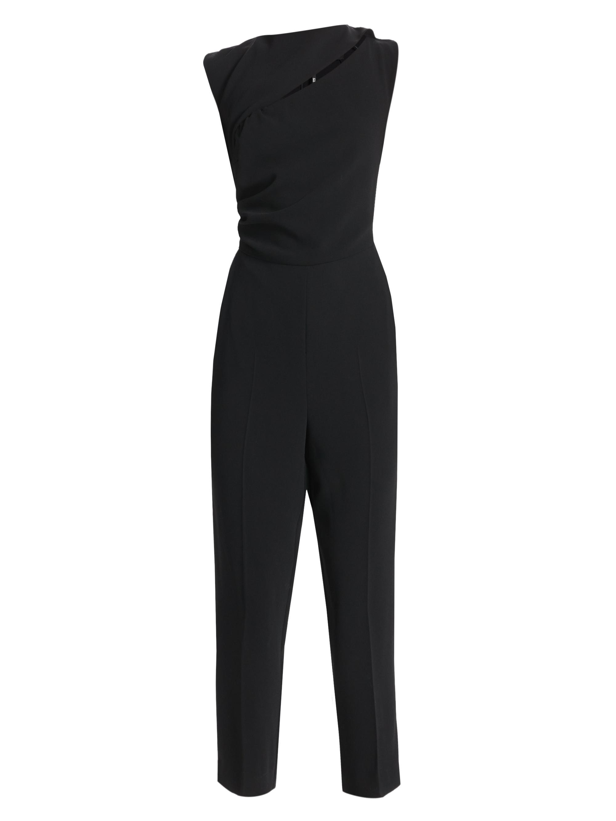 Marella Women's  Art.365 Tirana Cut-Out Crepe Jumpsuit - Black