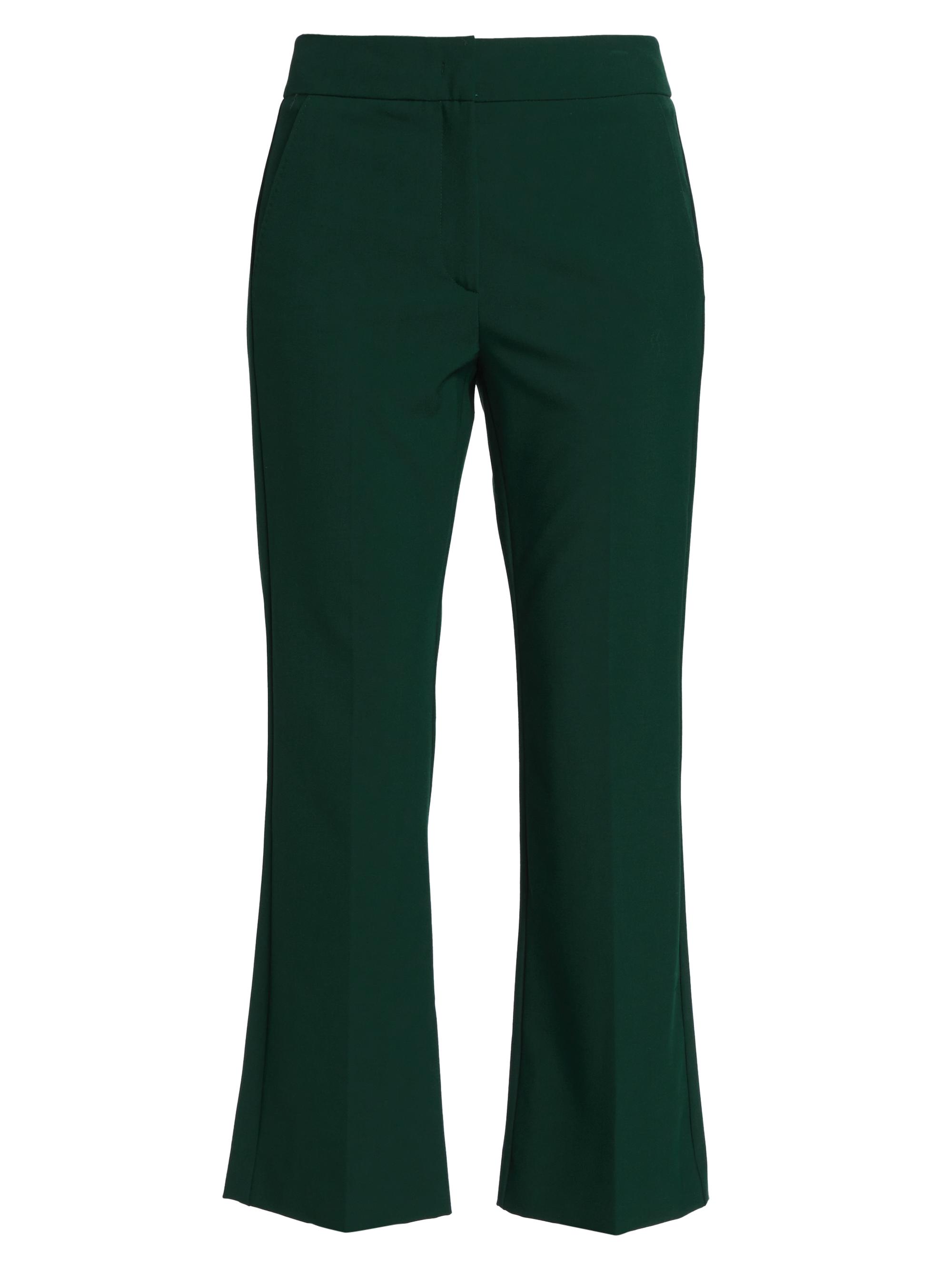Marella Women's Curzio Cropped Flare Trousers - Dark Green