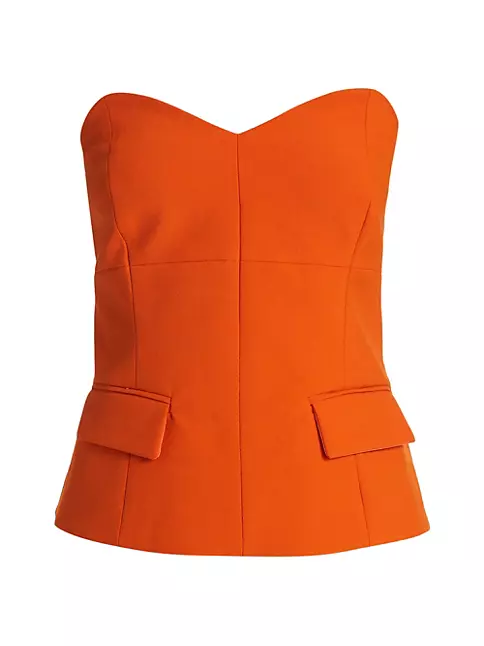 Nylon Insert Sleeveless Peplum Jacket - Women - Ready-to-Wear