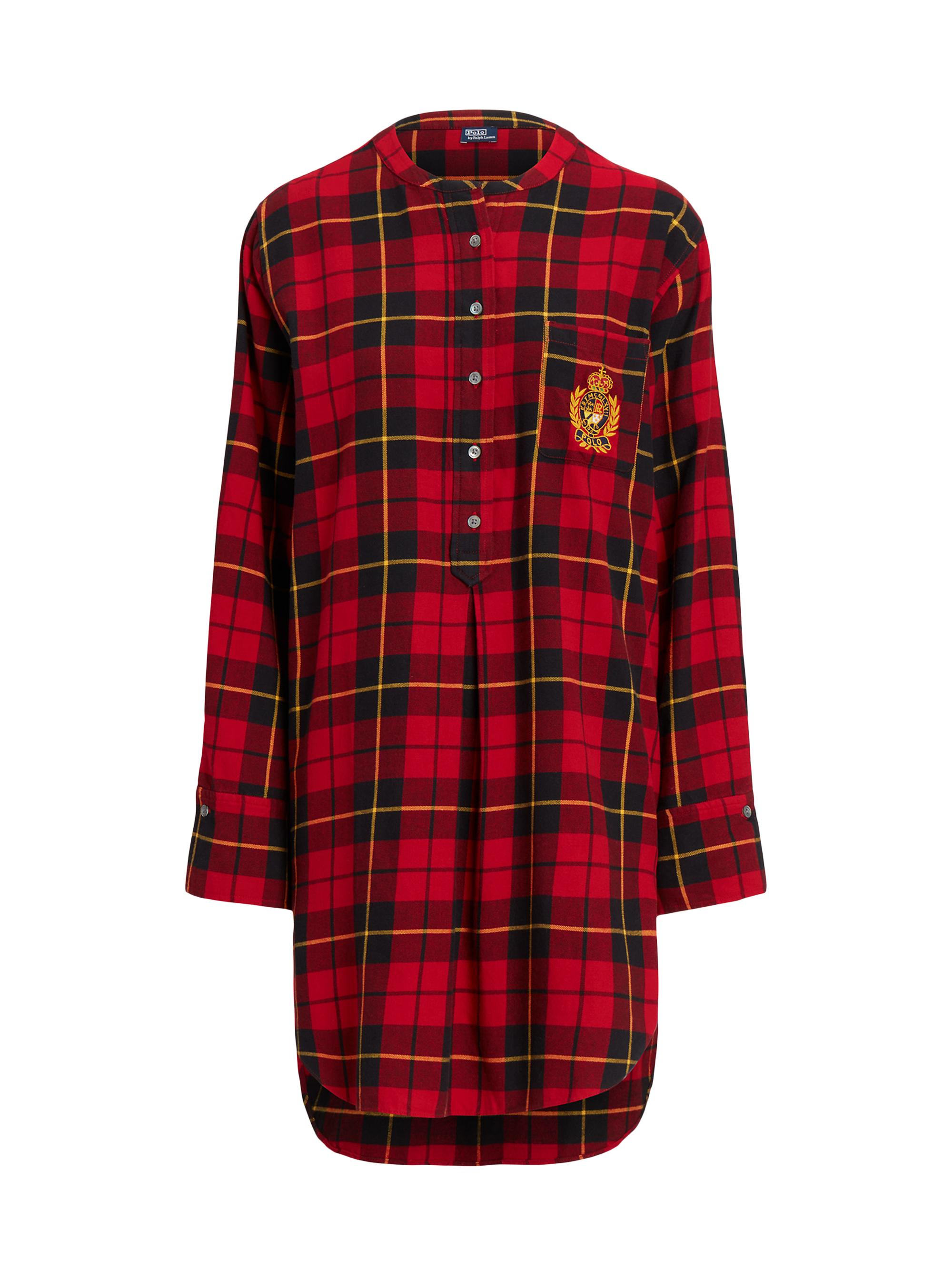 Polo Ralph Lauren Women's Plaid Cotton Sleep Shirt - Wallace Plaid