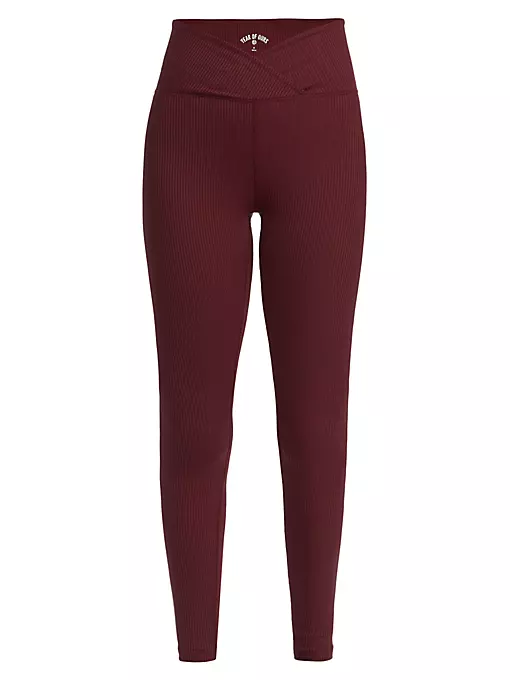 Year of Ours - Veronica Ribbed Cross-Over Leggings