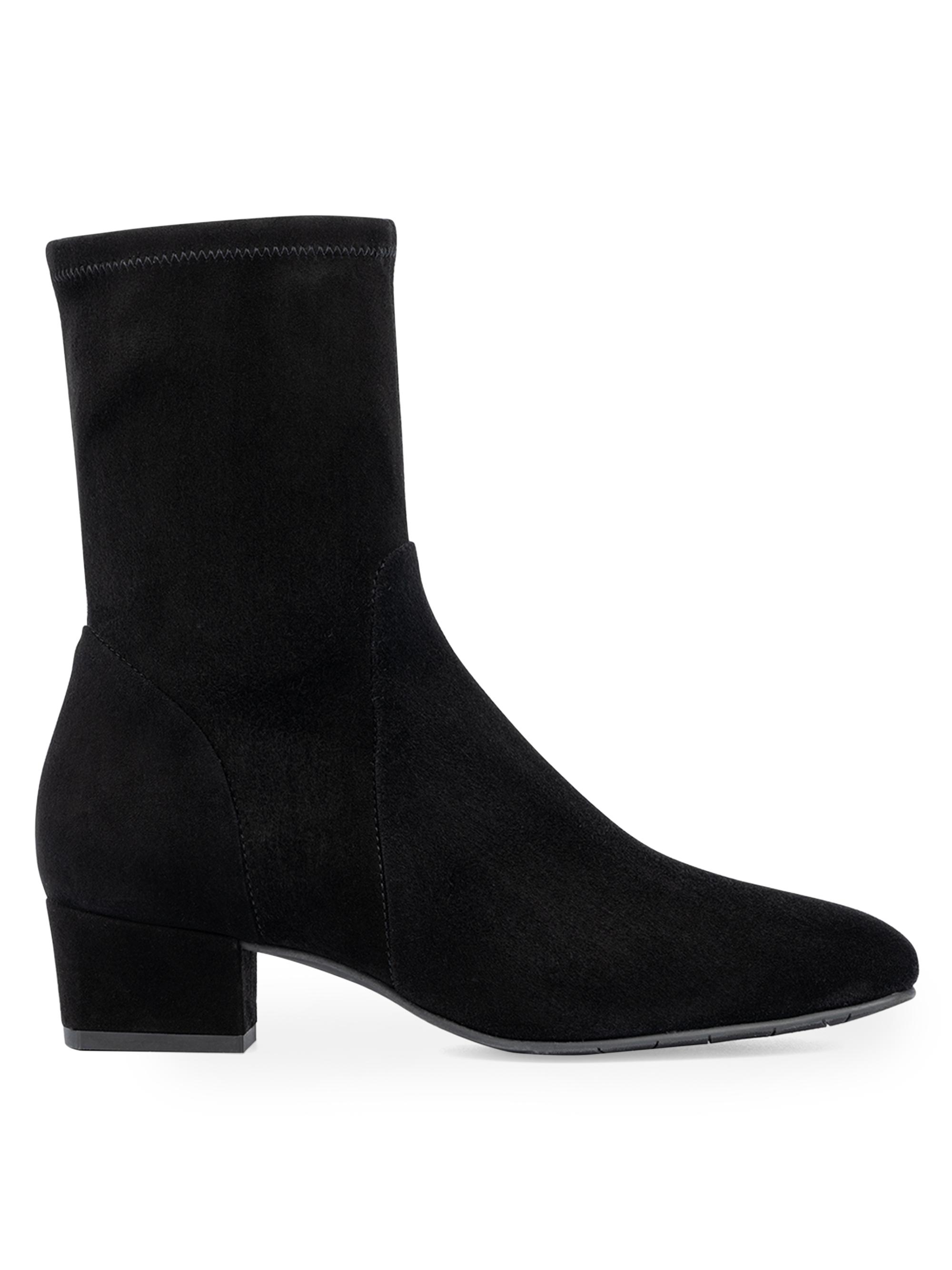 Aquatalia Women's Stassi Suede Ankle Boots - Black