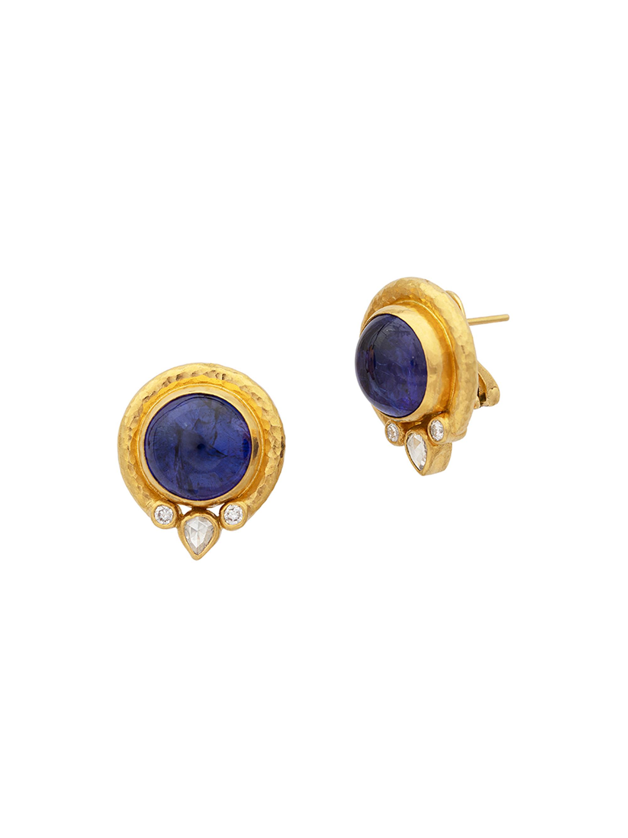 Gurhan Women's Muse 24K Yellow Gold, Tanzanite & 0.5 TCW Diamond Stud Earrings - Gold