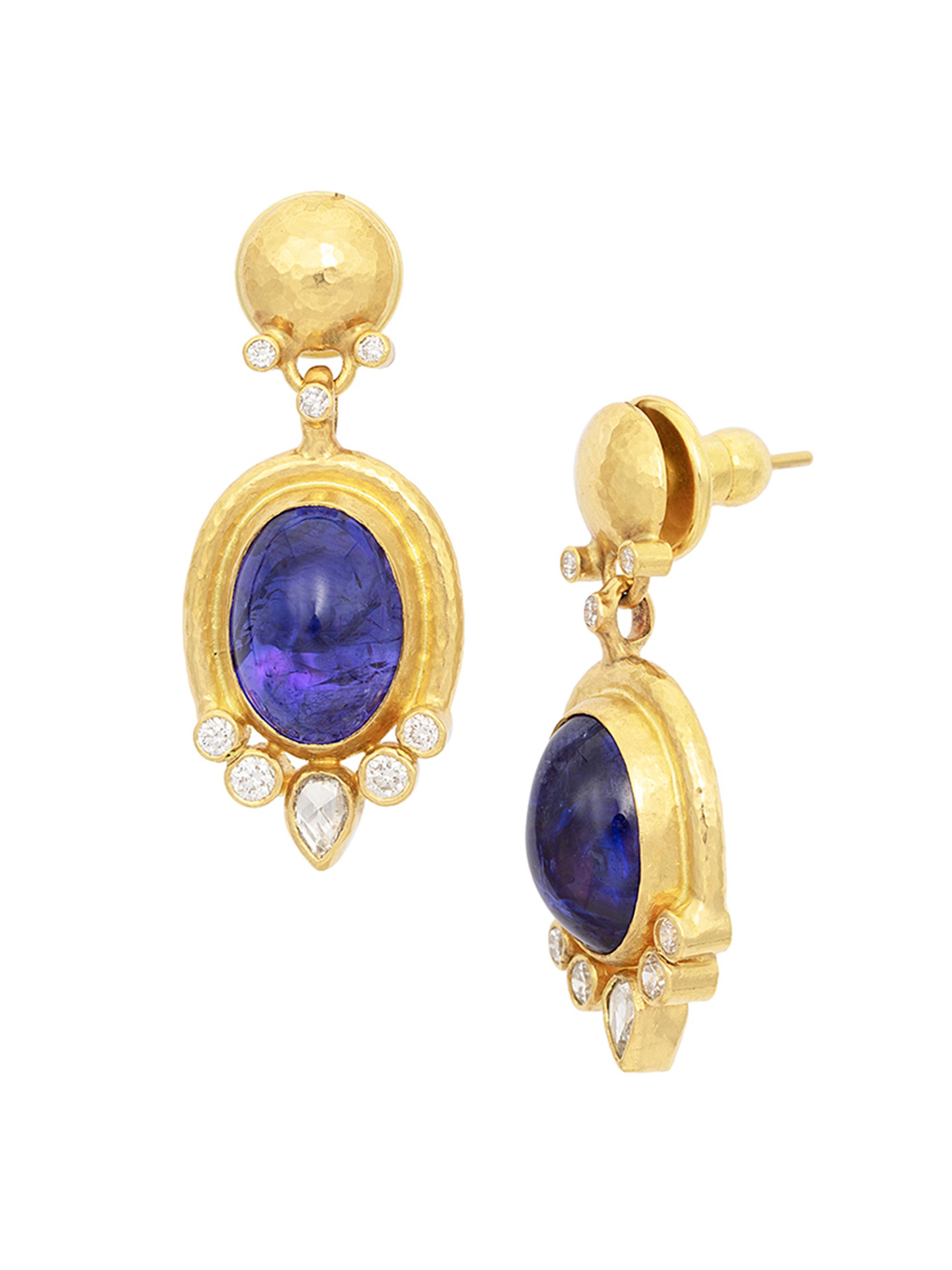 Gurhan Women's Muse 24K Yellow Gold, Tanzanite & 0.8 TCW Diamond Drop Earrings - Gold