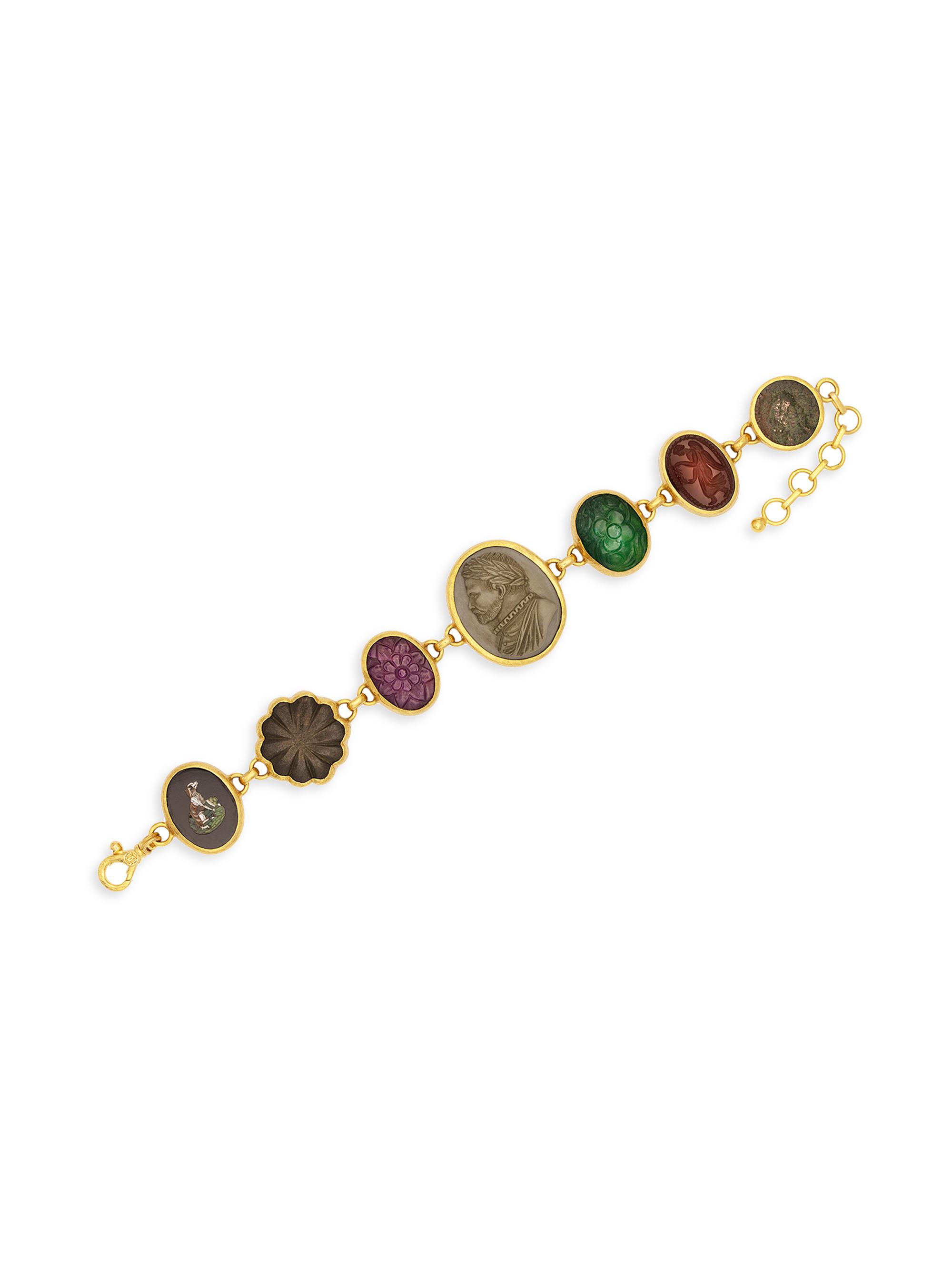 Gurhan Women's Antiquities Ooak 24K Yellow Gold & Multi-Gemstone Bracelet - Gold