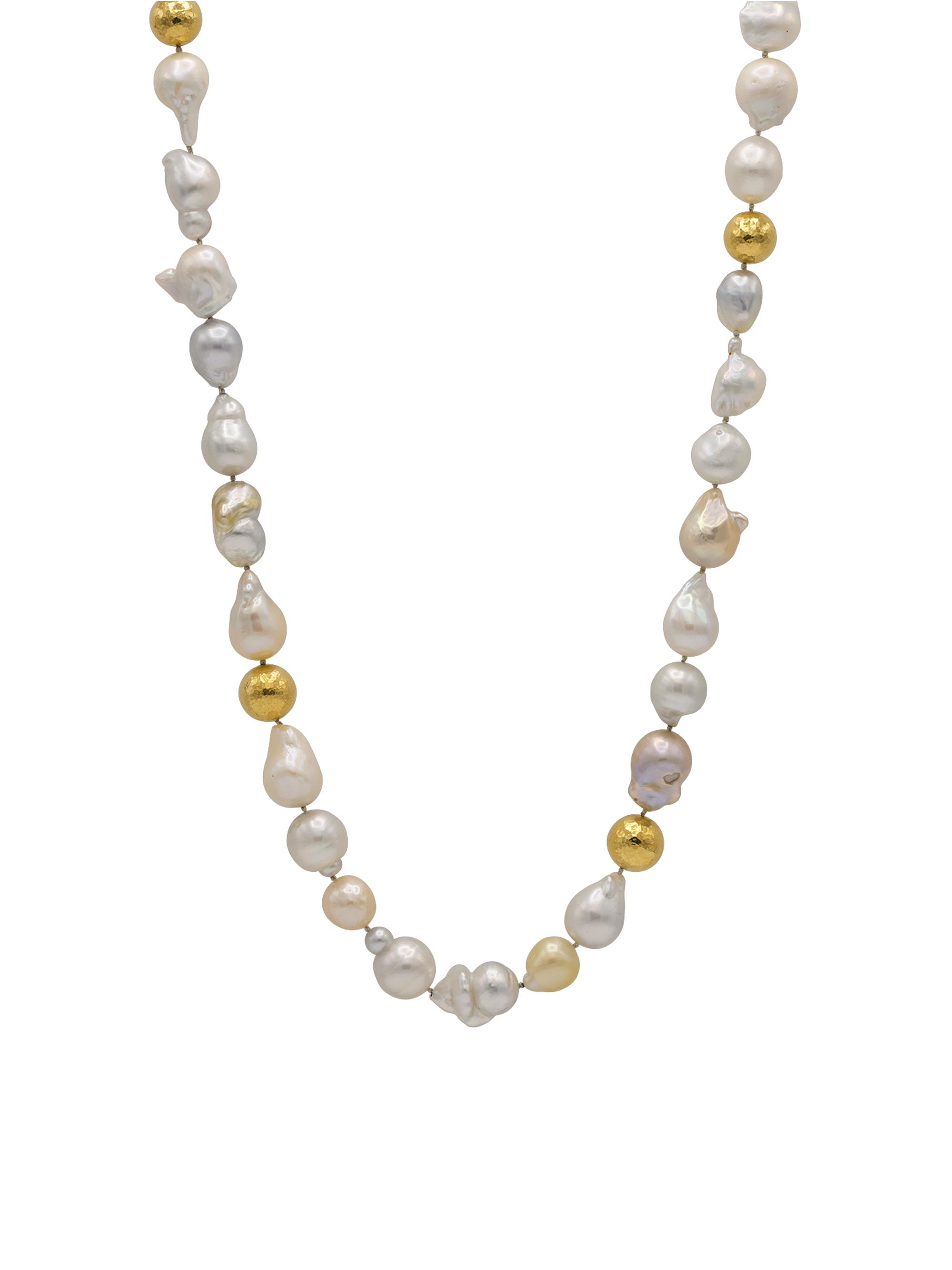 Gurhan Women's Oyster Ooak 24K Yellow Gold & Freshwater Pearl Necklace - Gold