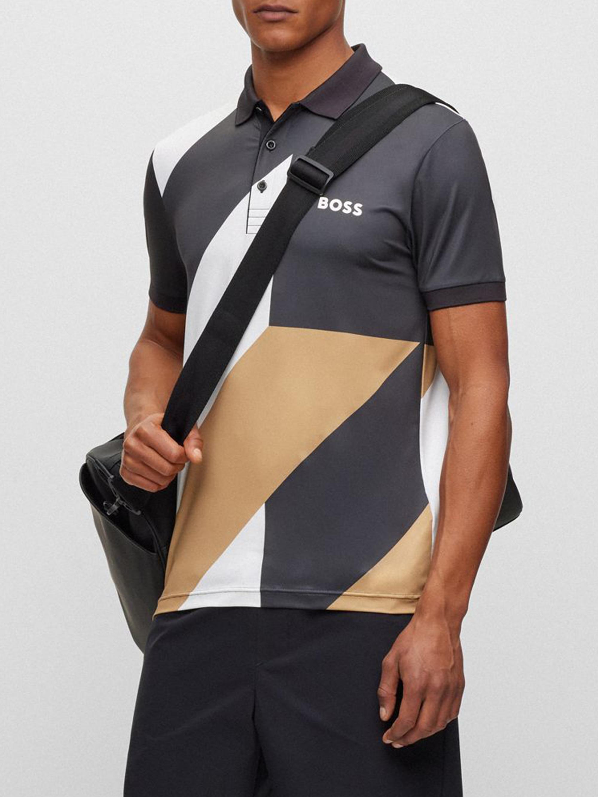 BOSS Boss x Matteo Berrettini Slim-Fit Polo Shirt With Pattern