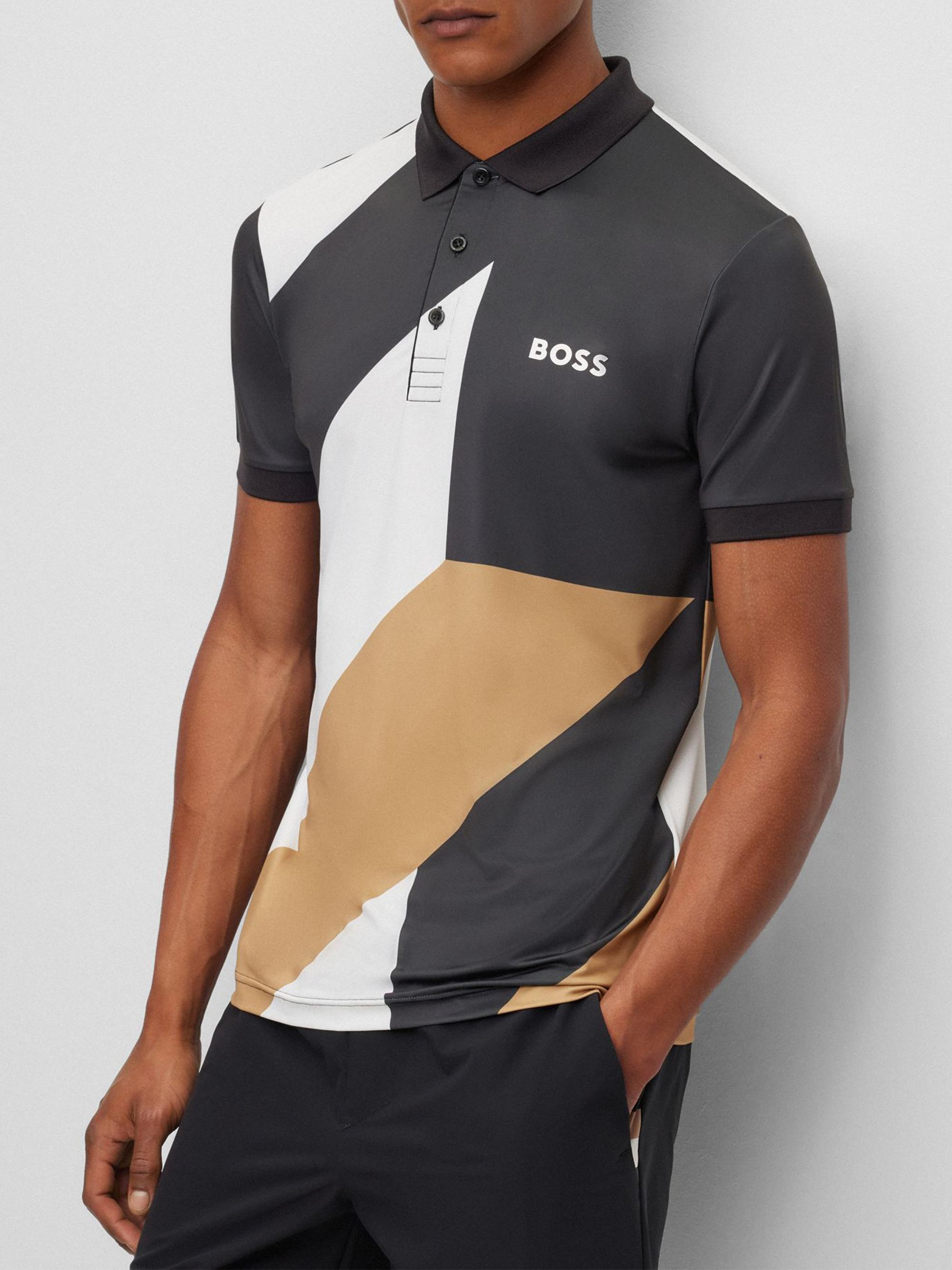 BOSS Boss x Matteo Berrettini Slim-Fit Polo Shirt With Pattern