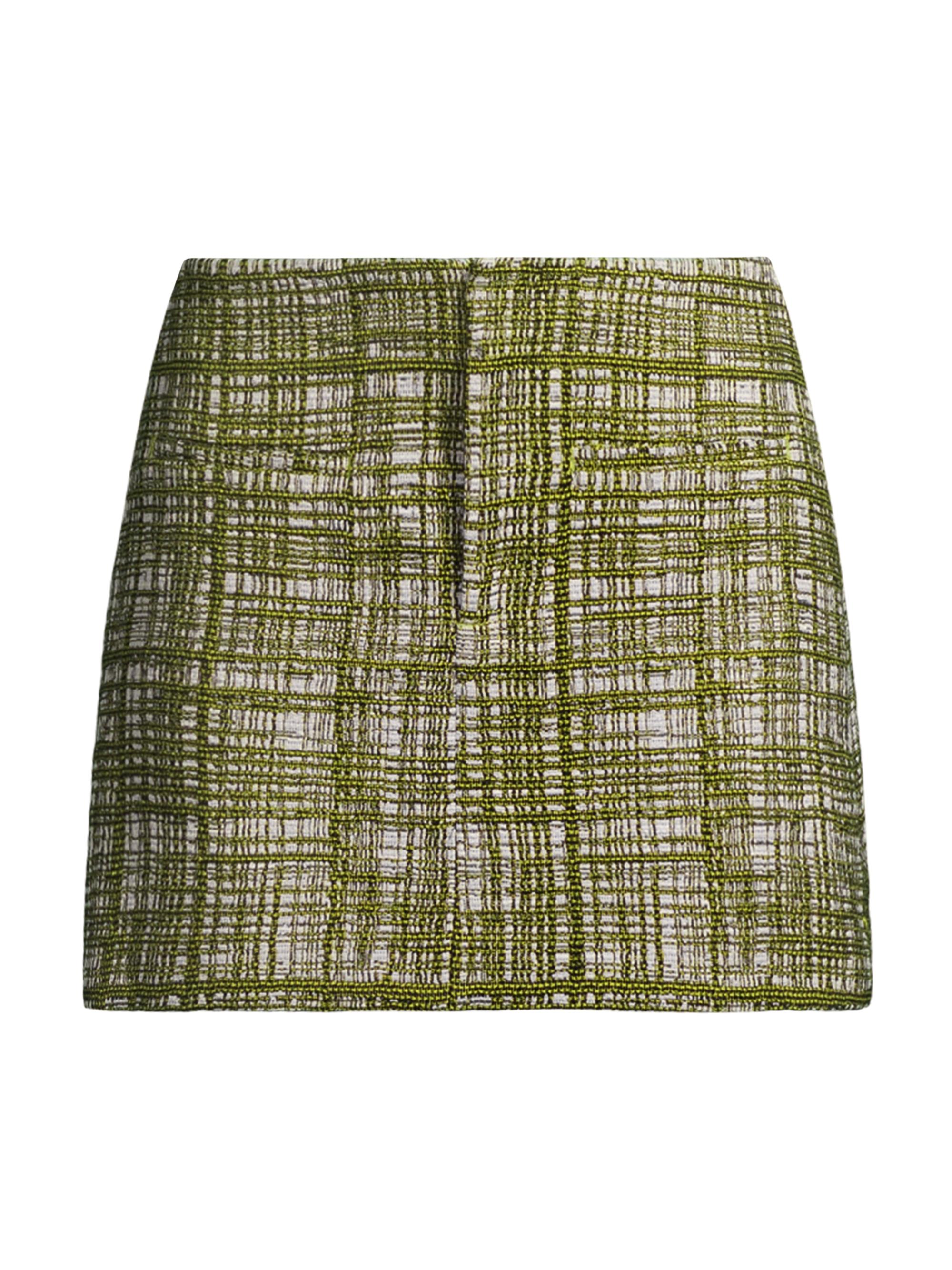Jason Wu Women's Ultra Tweed A-Line Miniskirt - Moss Multi