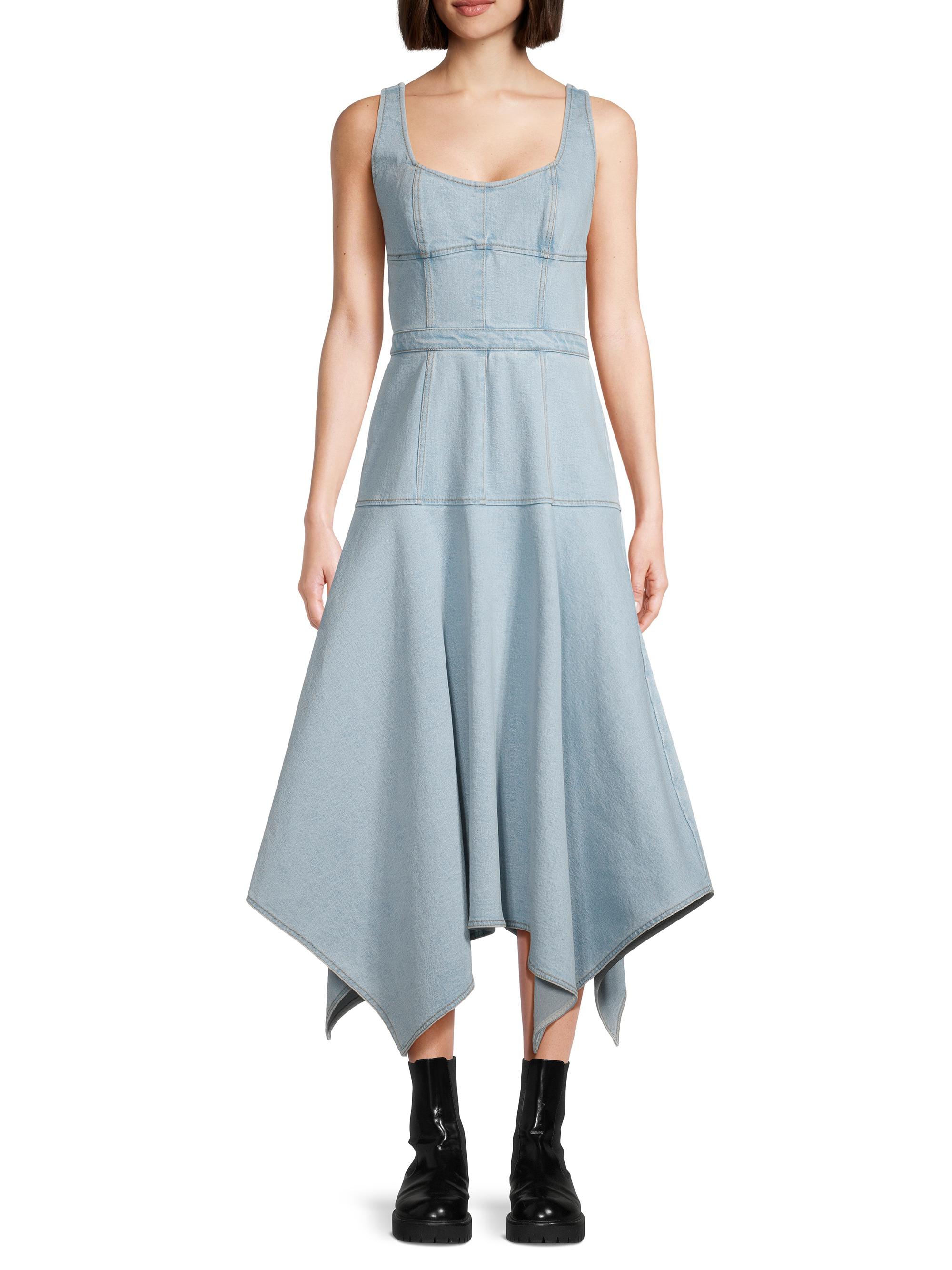 Jason Wu Denim Handkerchief Midi-Dress | Saks Fifth Avenue