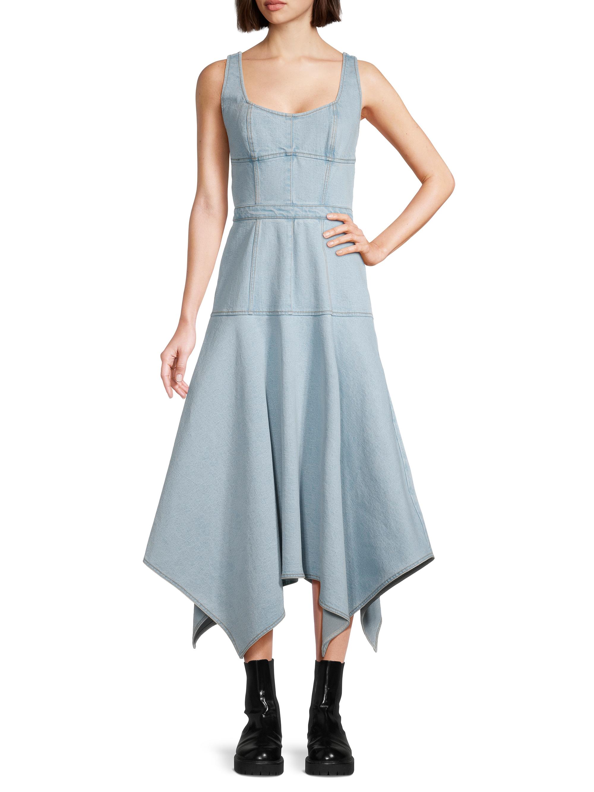 Jason Wu Denim Handkerchief Midi-Dress | Saks Fifth Avenue