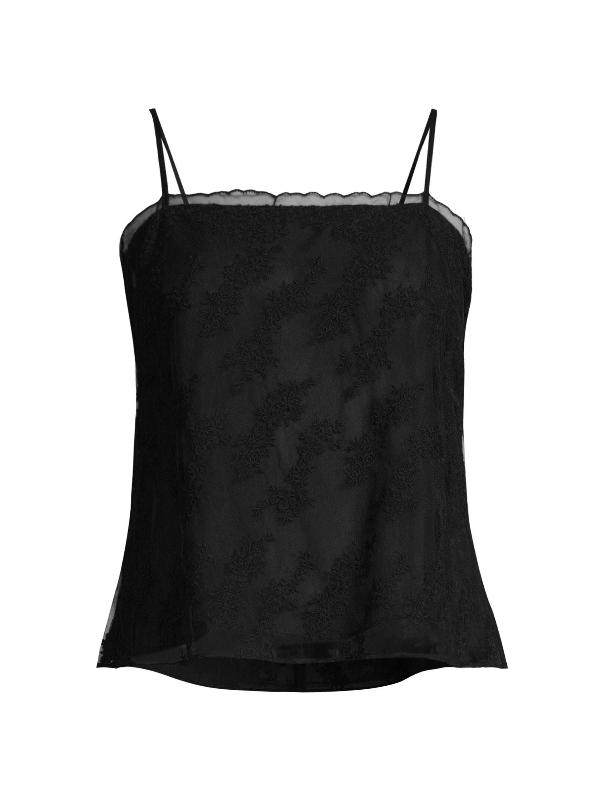 Jason Wu Women's Embroidered Tulle Camisole - Black