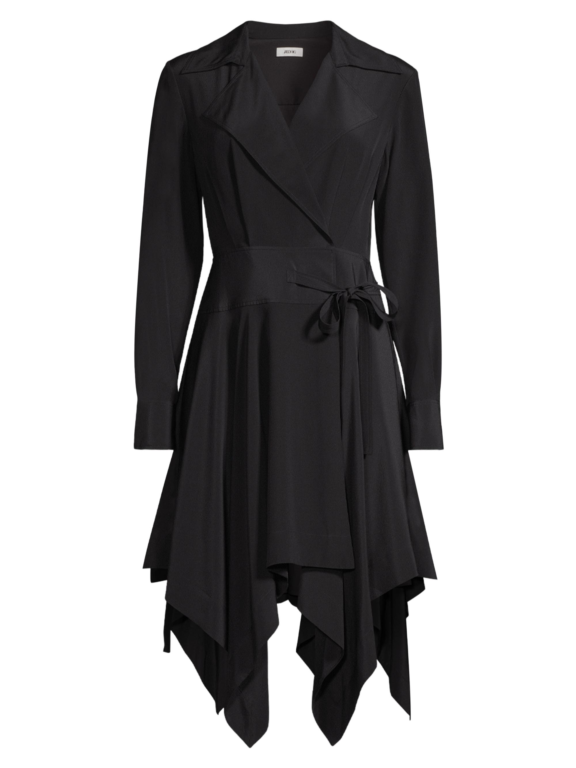 Jason Wu Women's Silk Handkerchief Hem Shirtdress - Black
