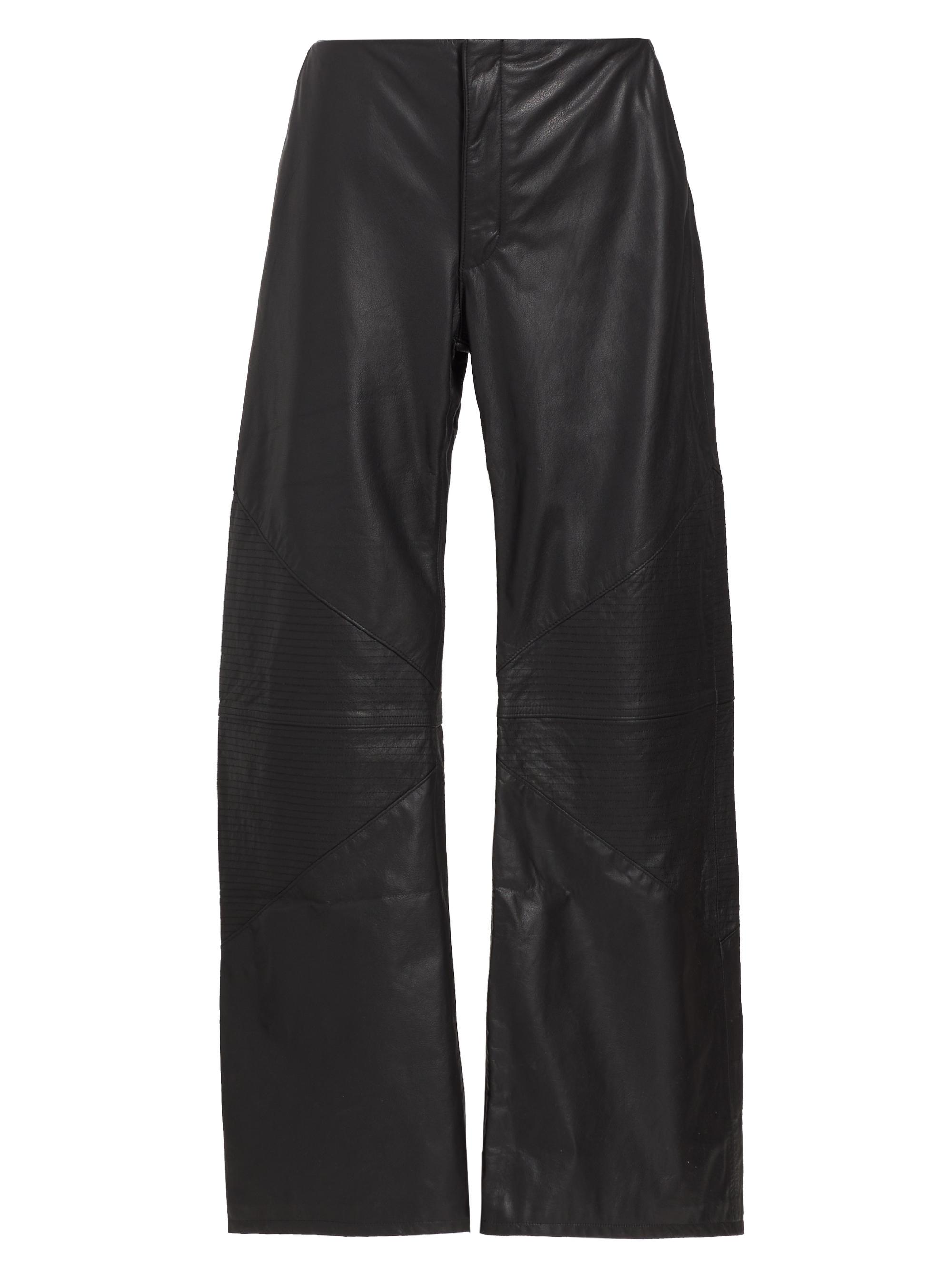 EB Denim Women's Hollywood Frederic Leather Pants - Black Leather