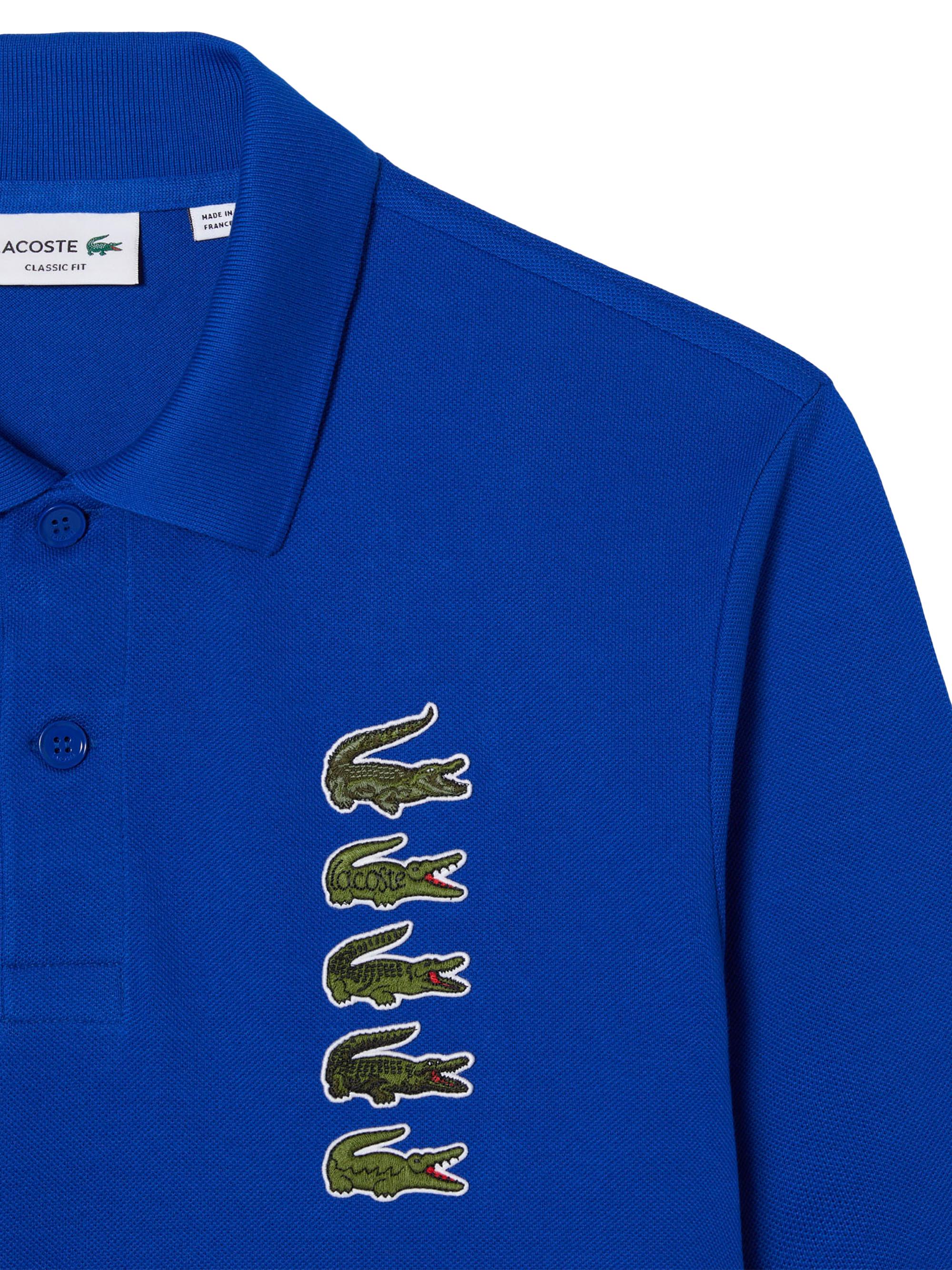 Lacoste Croc Timeline Classic-Fit Polo | Saks Fifth Avenue