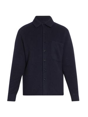 ZEGNA Navy Button Shirt