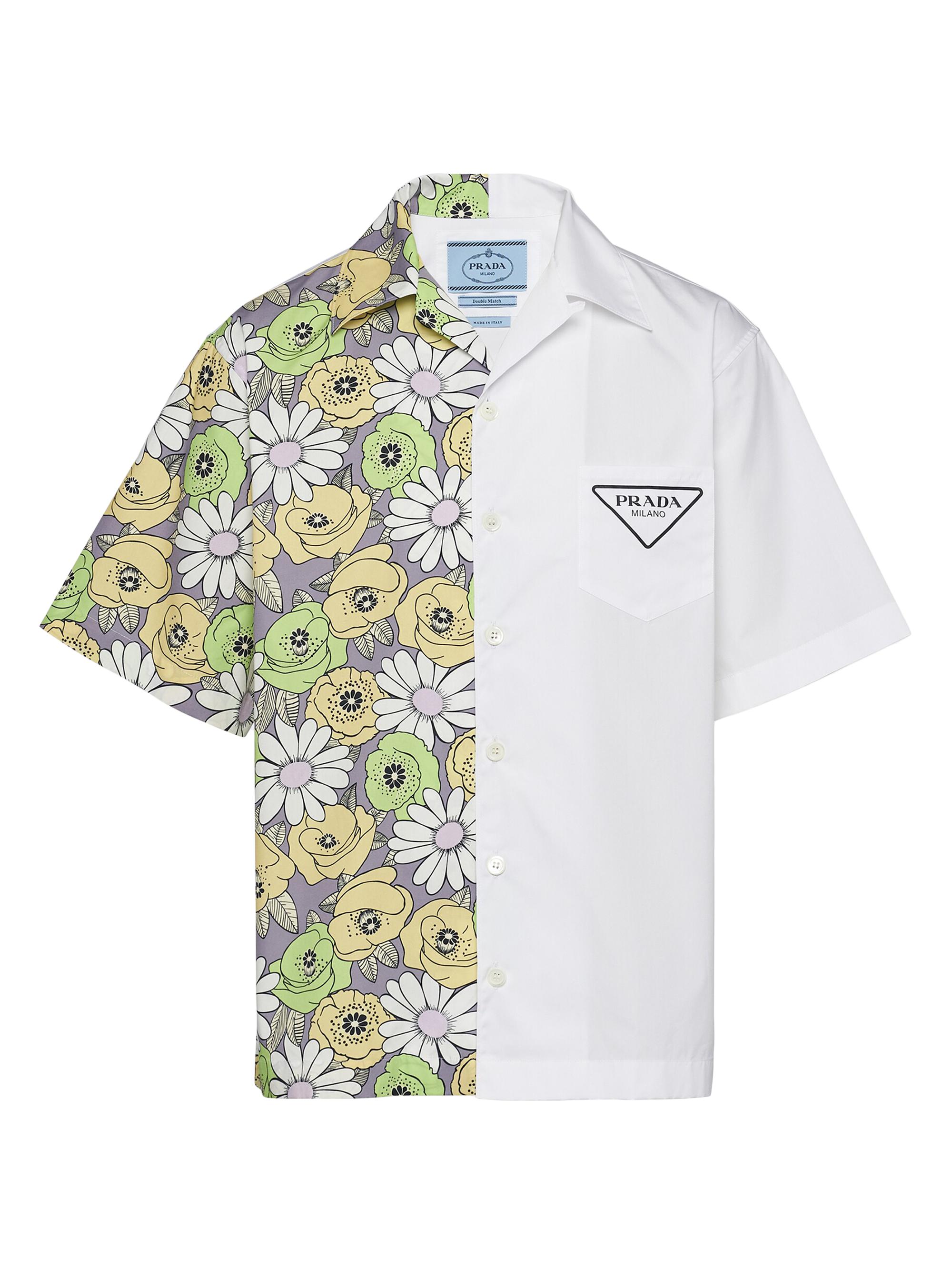 Prada short-sleeve cotton shirt - White