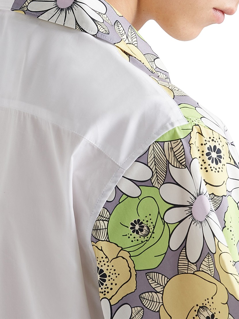 Shop Prada Double Match Cotton Shirt | Saks Fifth Avenue Shop Prada Double Match Cotton Shirt | Saks Fifth Avenue