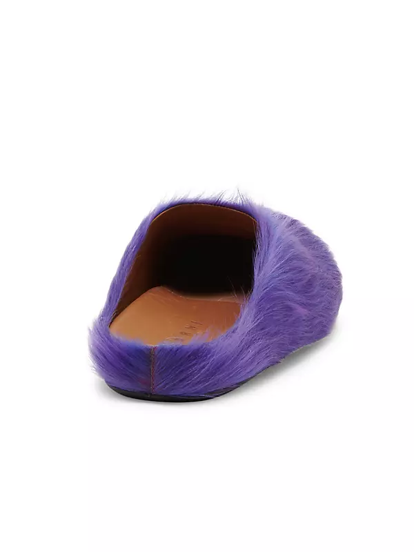 Shop Marni Fussbett Calf Hair Sabots | Saks Fifth Avenue Shop Marni Fussbett Calf Hair Sabots | Saks Fifth Avenue