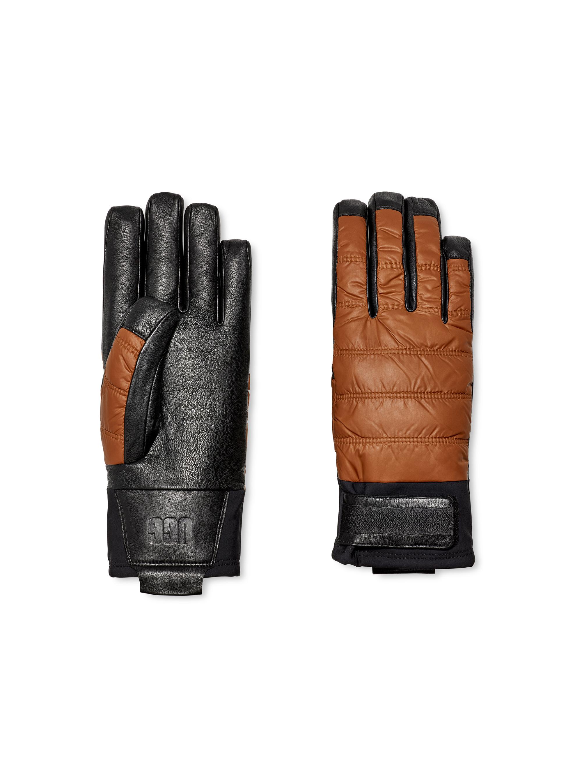 UGG Men's Unisex Tasman Strap Gloves - Hard Wood