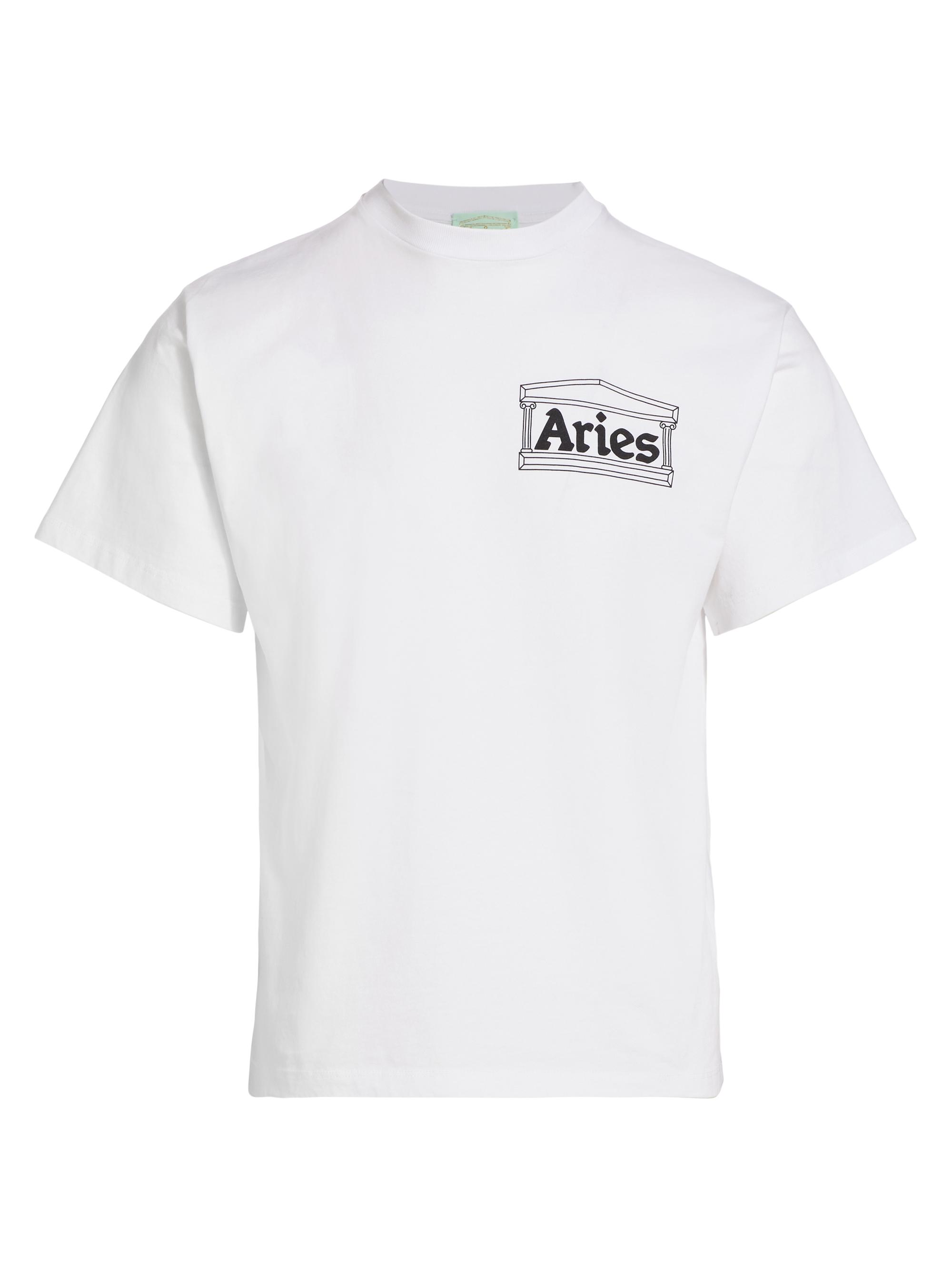 Aries Men's Temple Short-Sleeve T-Shirt - White