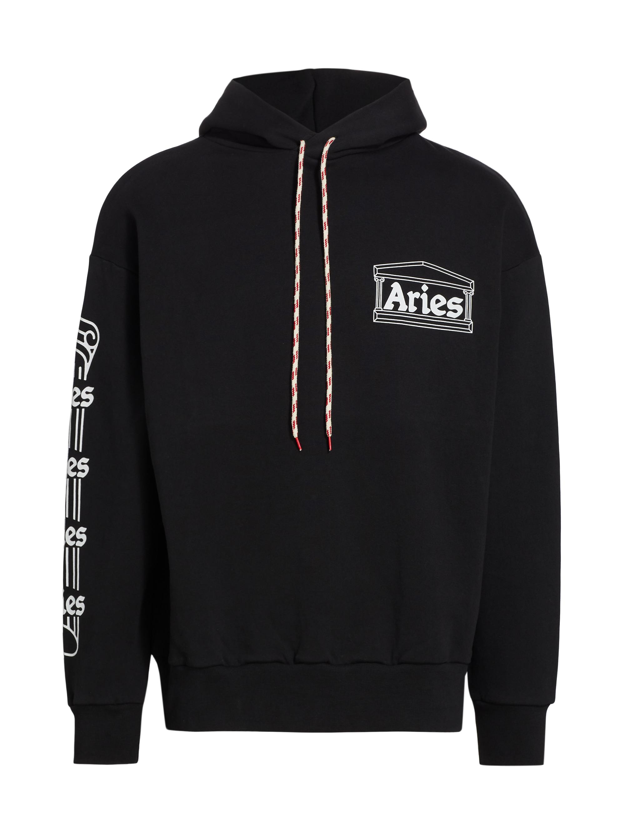 Aries Men's Column Hoodie - Black