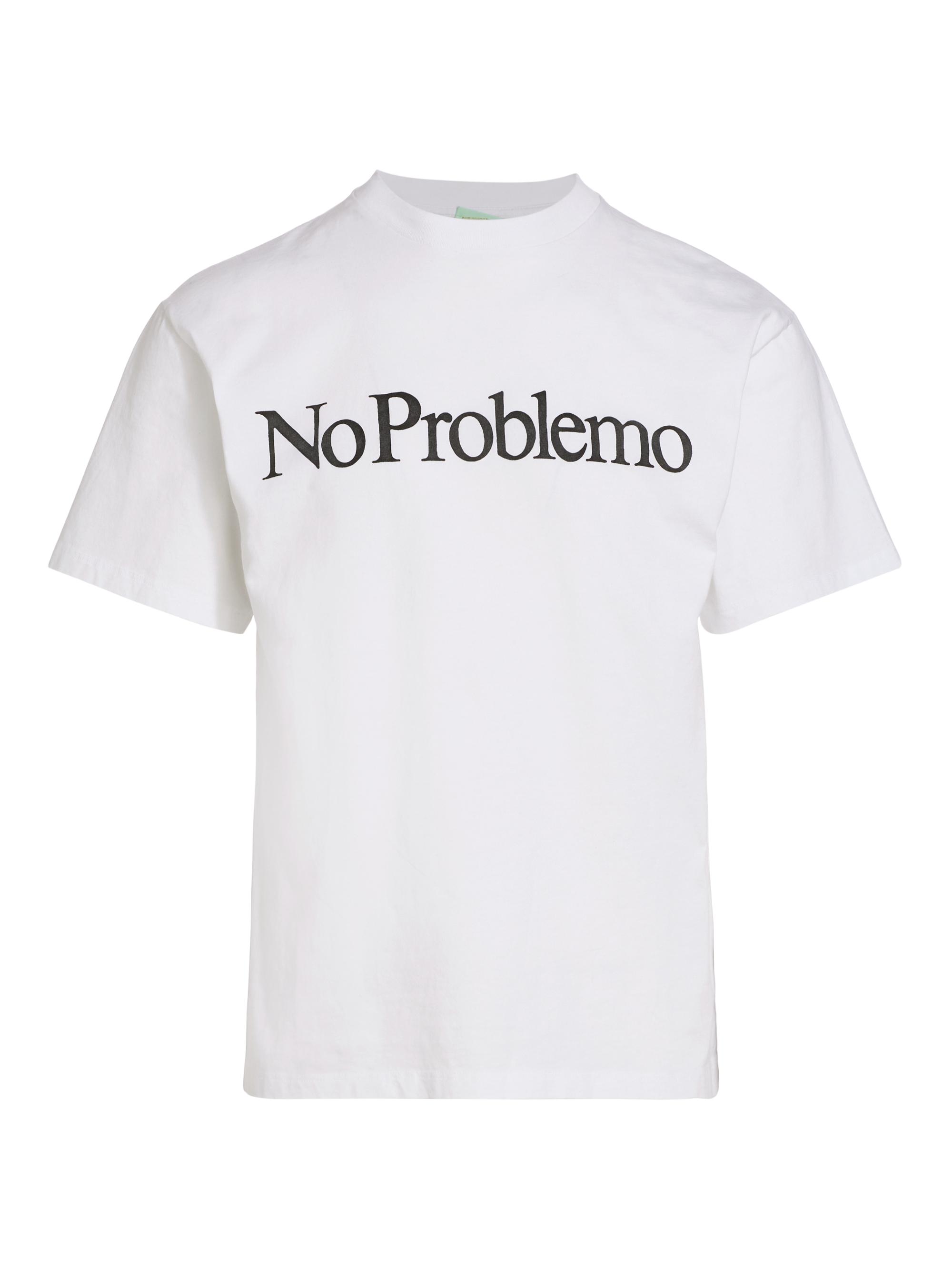 Aries Men's No Problemo Cotton Short-Sleeve T-Shirt - White