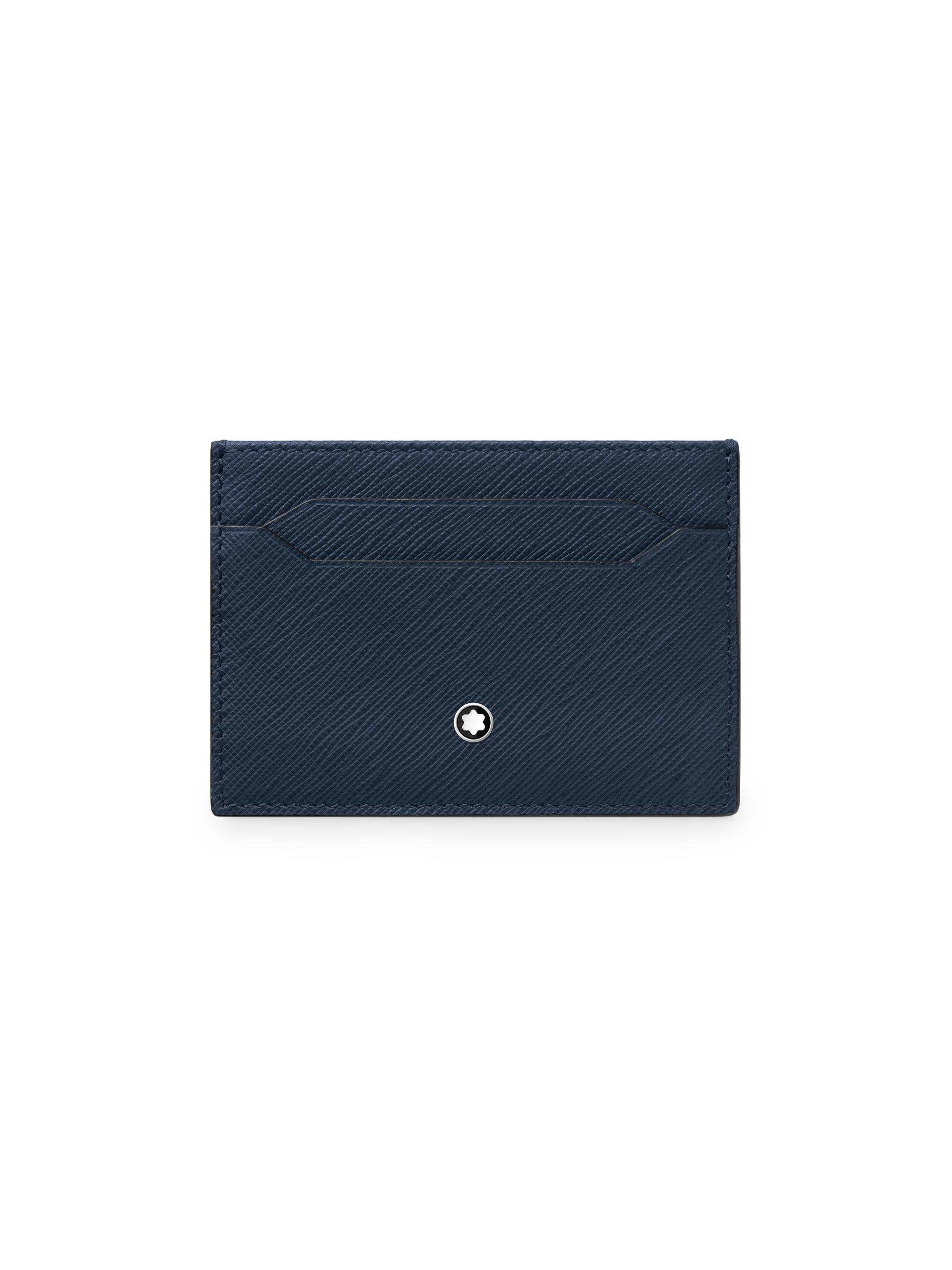 Montblanc Men's Leather Sartorial Card Holder - Blue