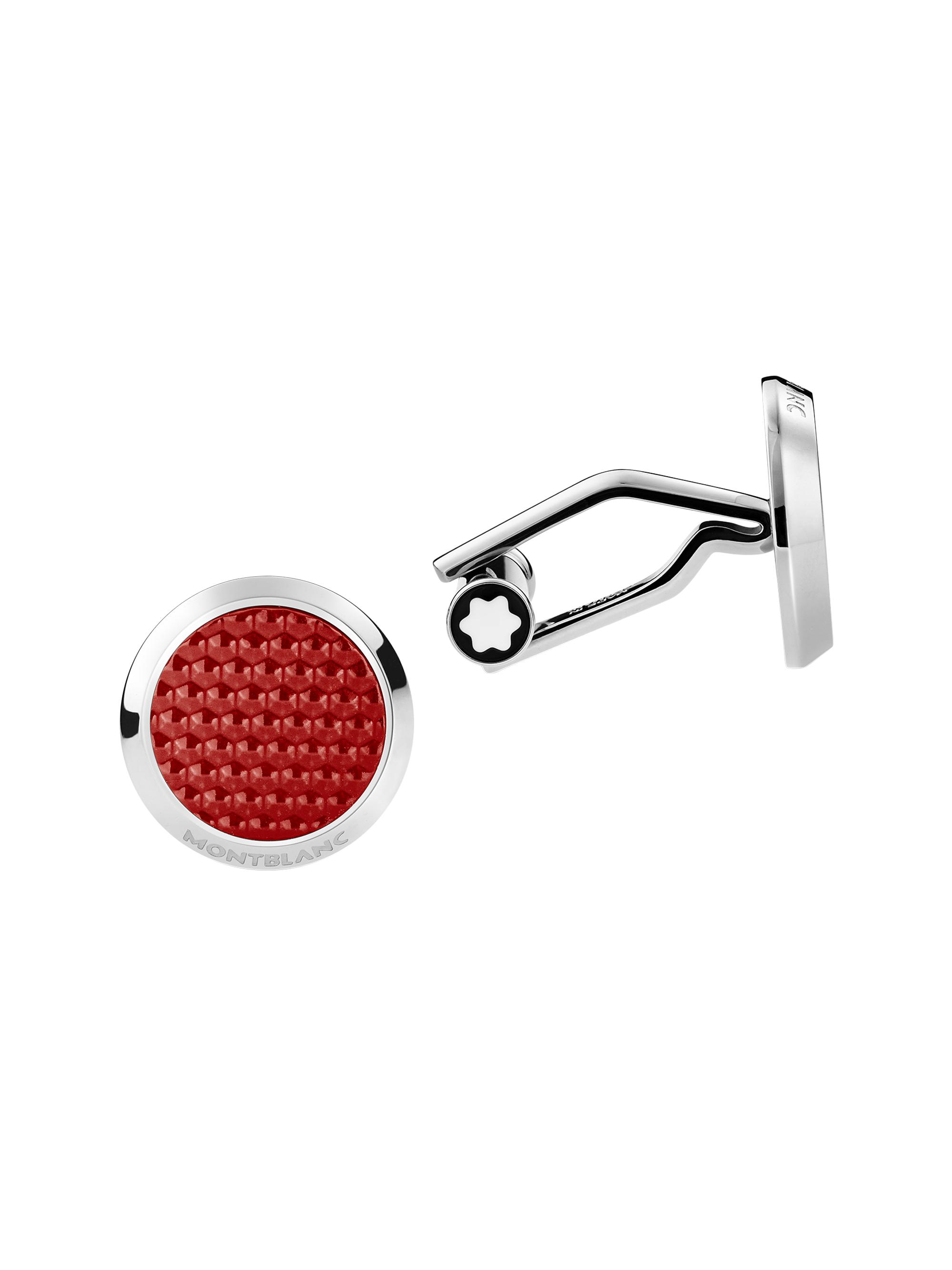 Montblanc Men's Meisterstuck Stainless Steel Cufflinks - Red