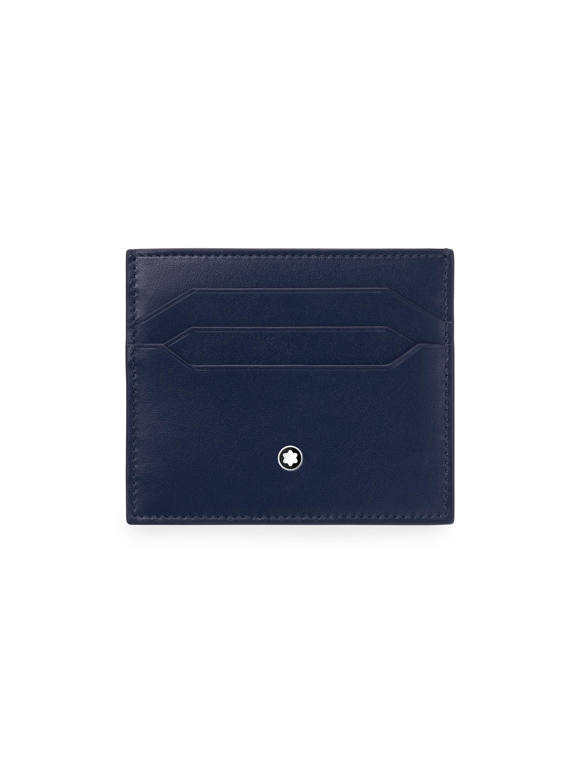 Montblanc Men's Meisterstück Leather Card Holder - Blue