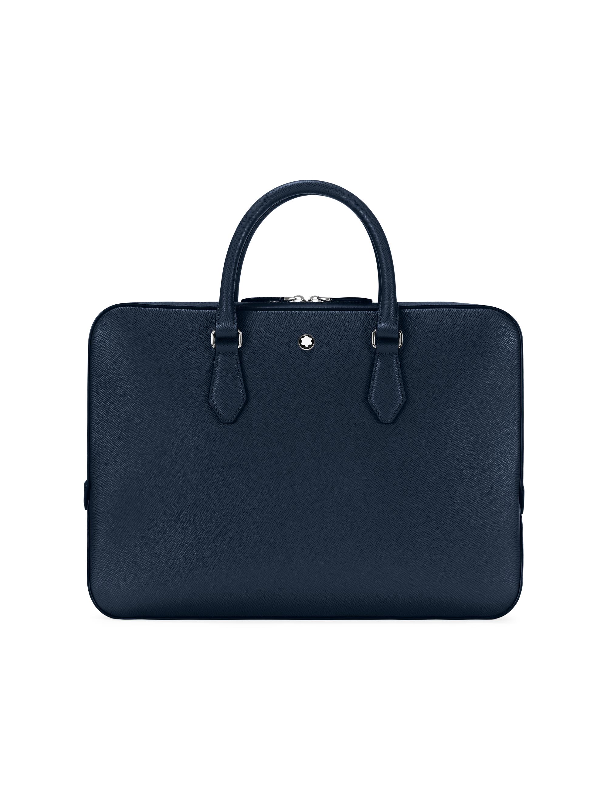 Montblanc Men's Sartorial Thin Leather Document Case - Blue