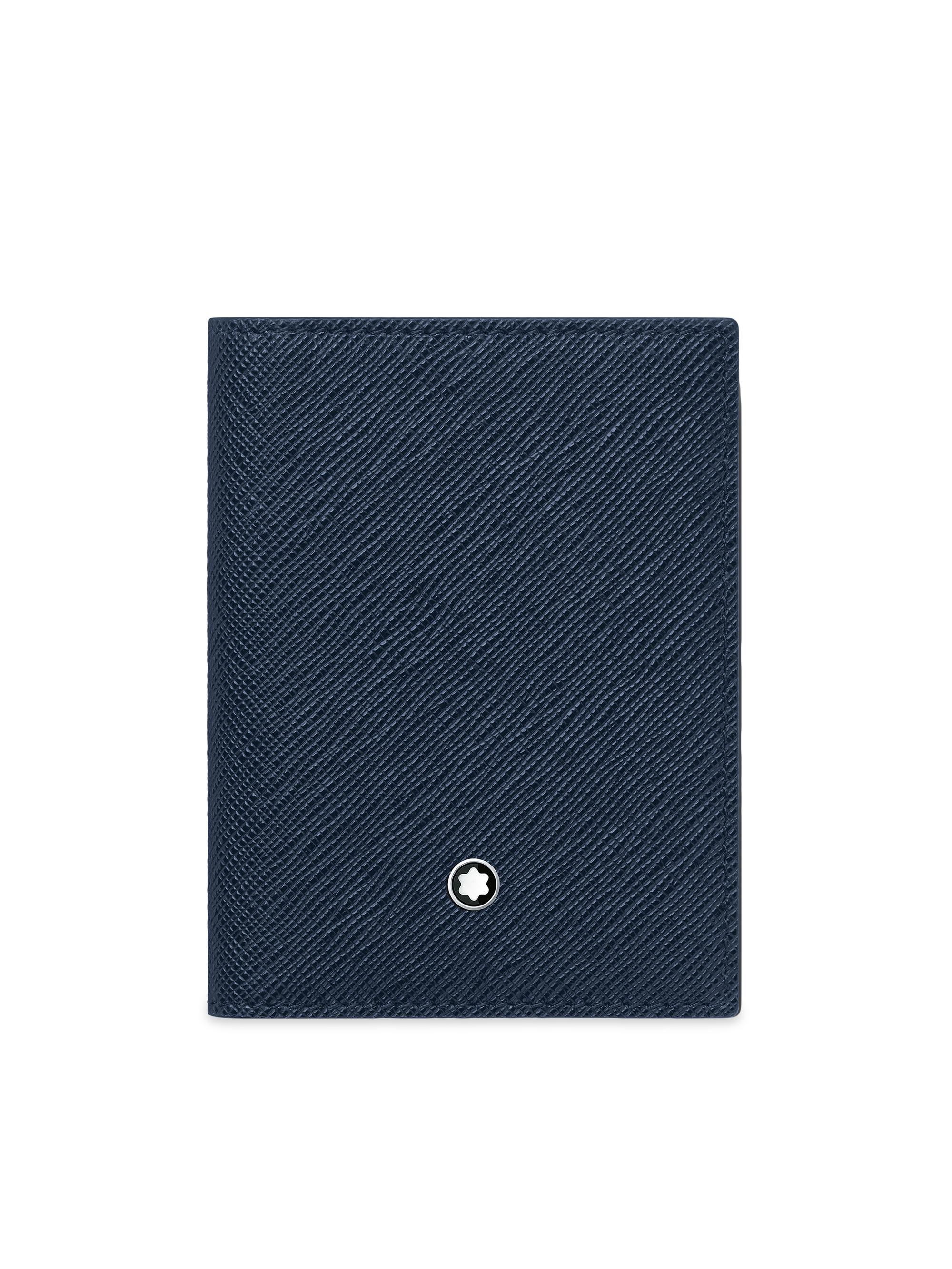 Montblanc Men's Sartorial Leather Bifold Card Holder - Blue