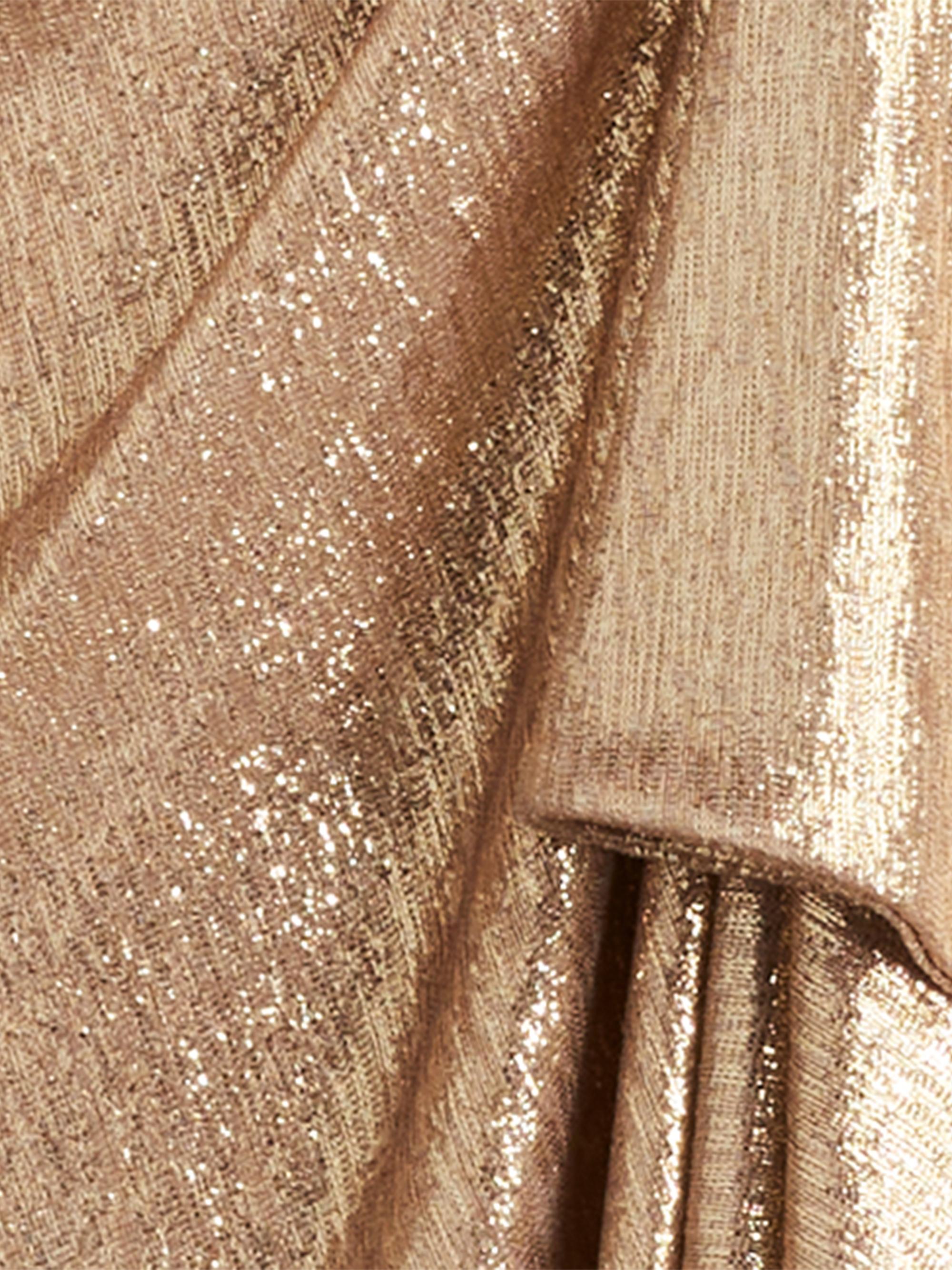 Tadashi Shoji One-Shoulder Metallic Jersey Gown | Saks Fifth Avenue