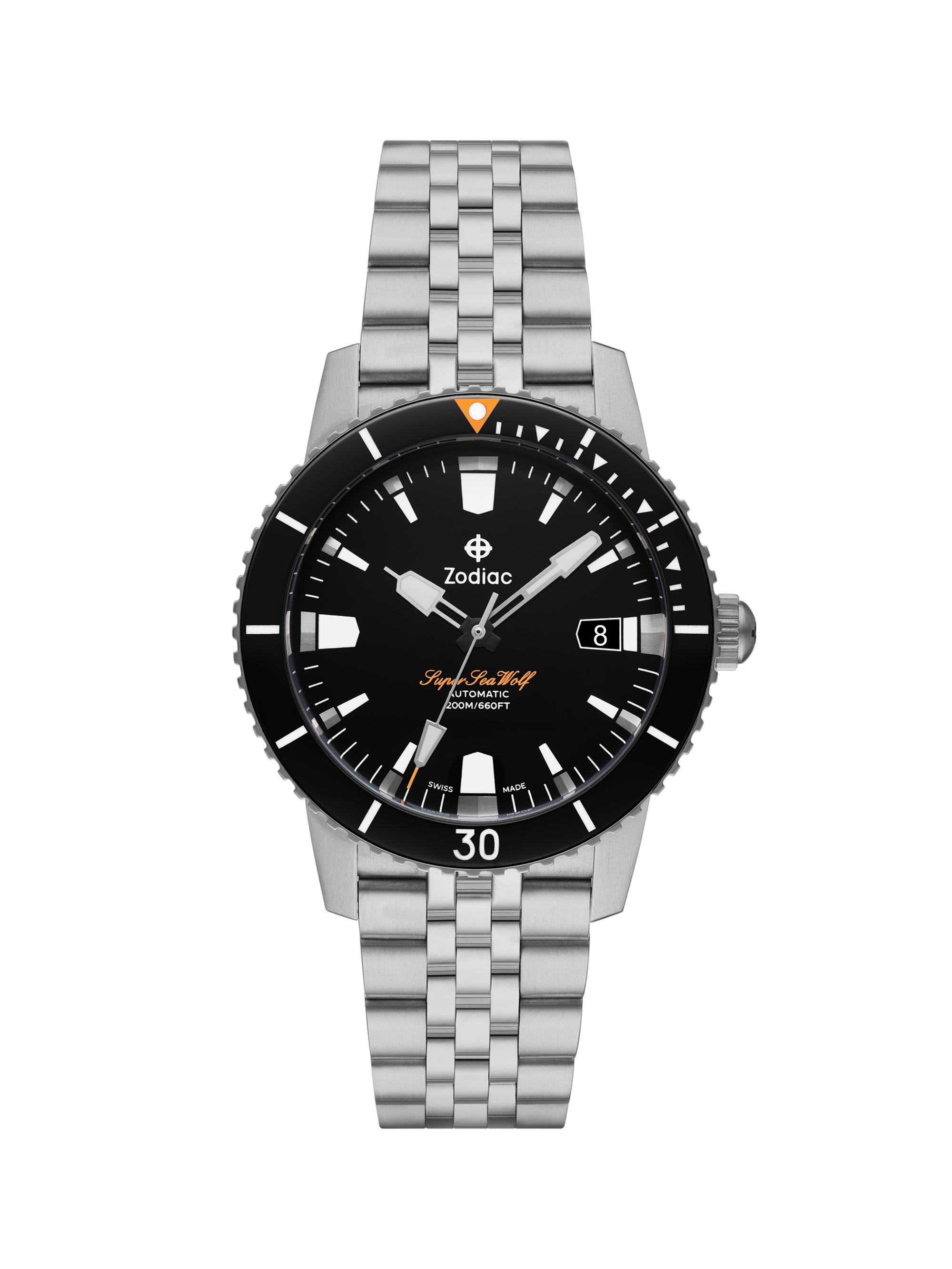 アニックグタ－ル ニンフェオ ミオ Zodiac Super Sea Wolf Compression Stainless Steel Dive Watch/40MM