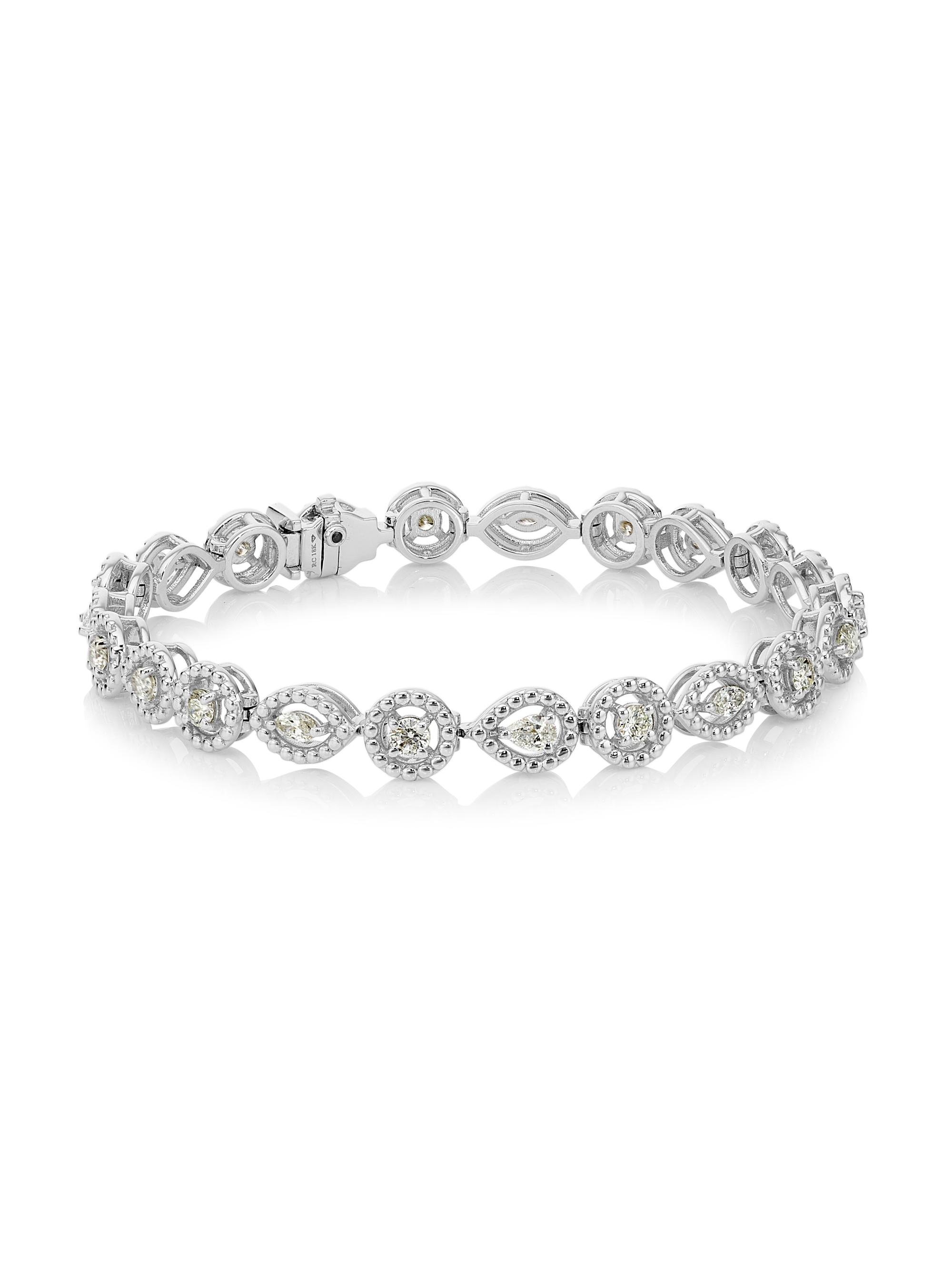 Roberto Coin Women's Dolcetto 18K White Gold & 2.2 TCW Diamond Bracelet - White Gold