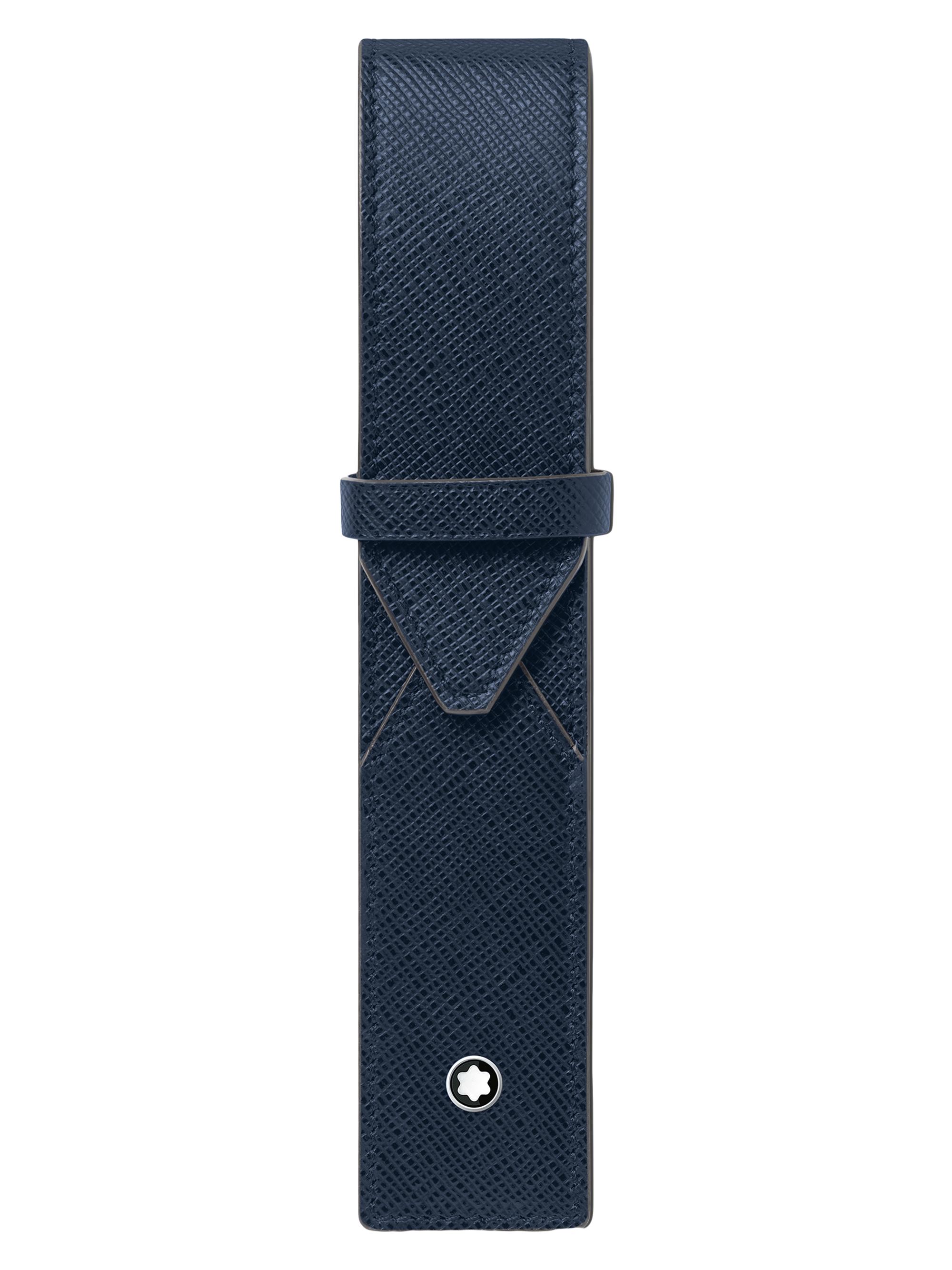 Montblanc Men's Sartorial Leather 1-Pen Pouch - Blue