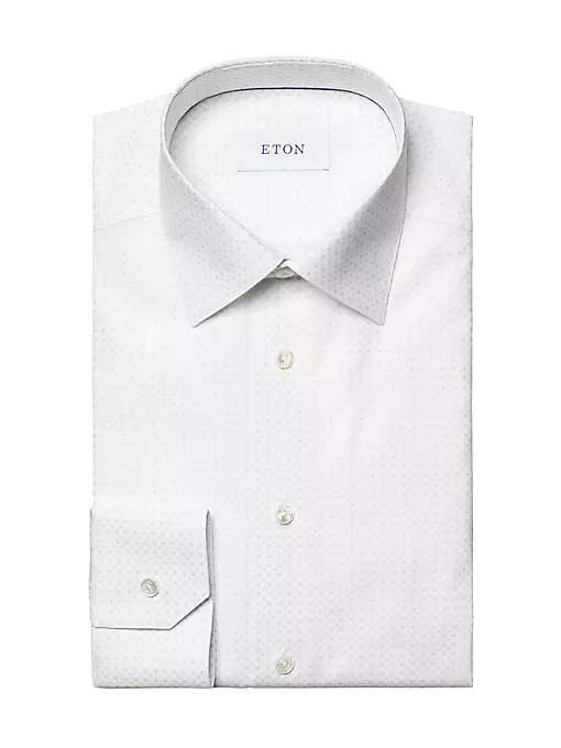 Eton - Contemporary-Fit Geometric Shirt