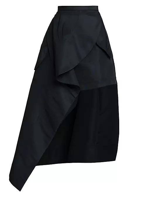 Alexander McQueen - Ruffled High-Low Maxi Skirt