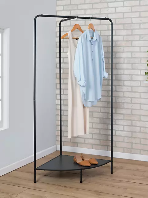 O&O Clothes Rack Small Black - Woud - Buy online