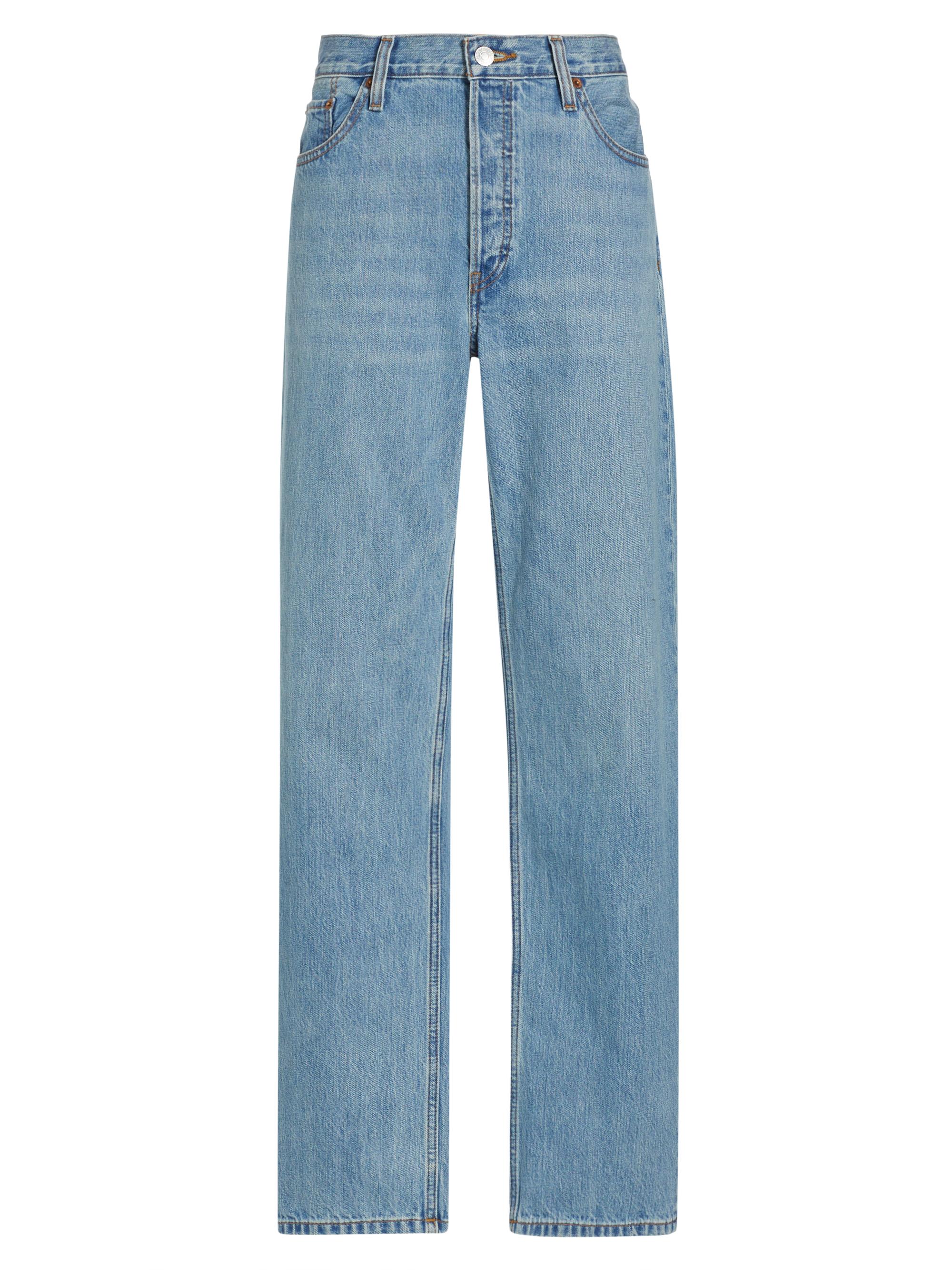 Re/done Women's Loose Long Jeans - Wasted Indigo