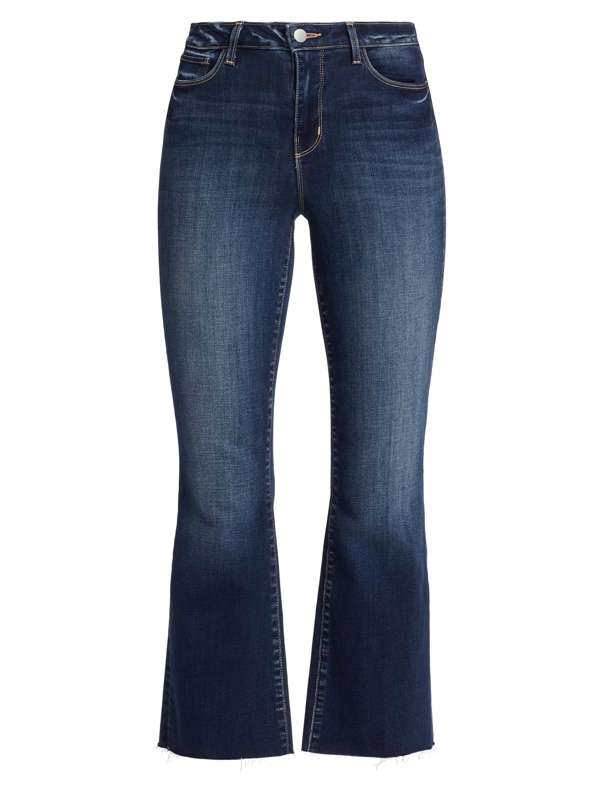 L'AGENCE Kendra High-Rise Crop Flare Jeans Saks Fifth Avenue