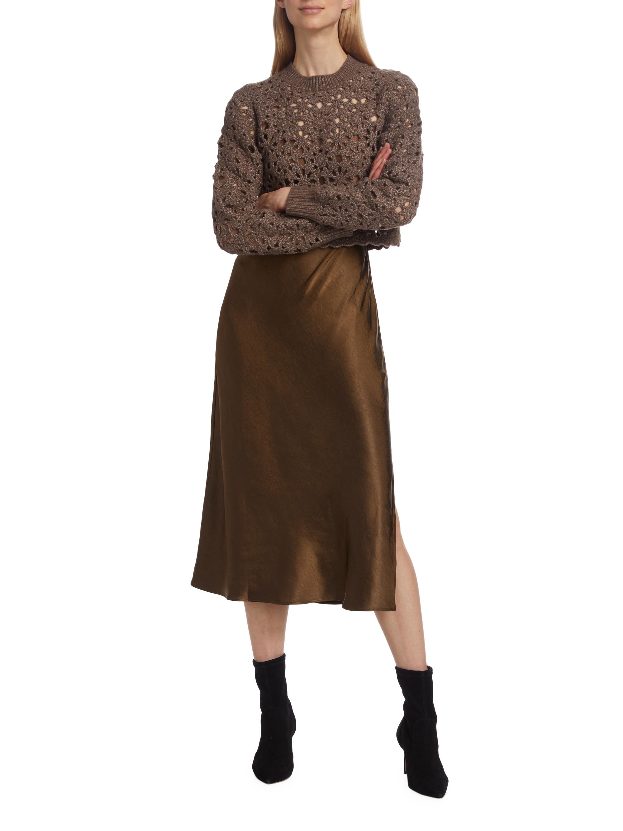 dh New York Women's Turtleneck Sweater Dress Two-Piece Set - Mocha