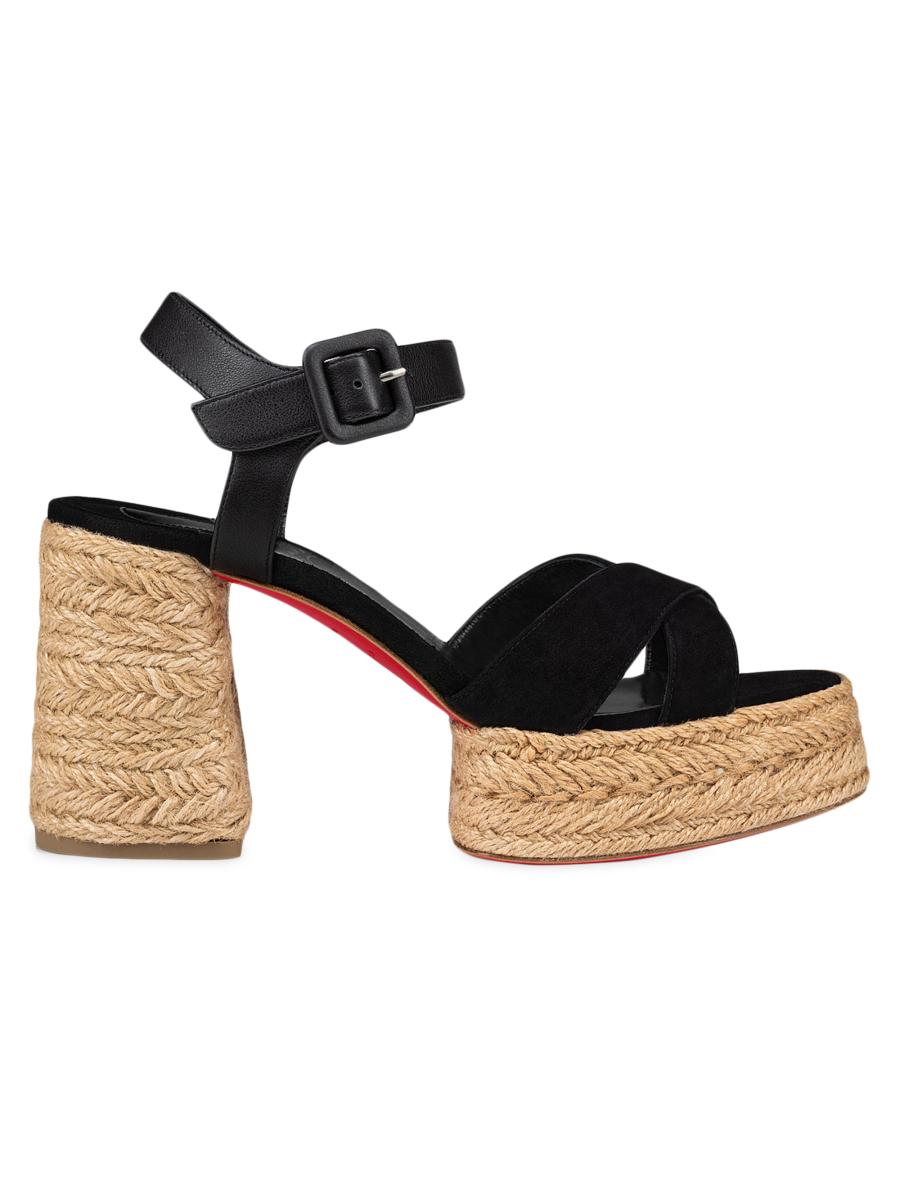 Christian Louboutin Calakala 70MM Suede Espadrille Sandals