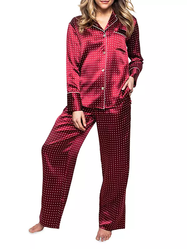 Polka Dots Wide Cuff Pajama Set