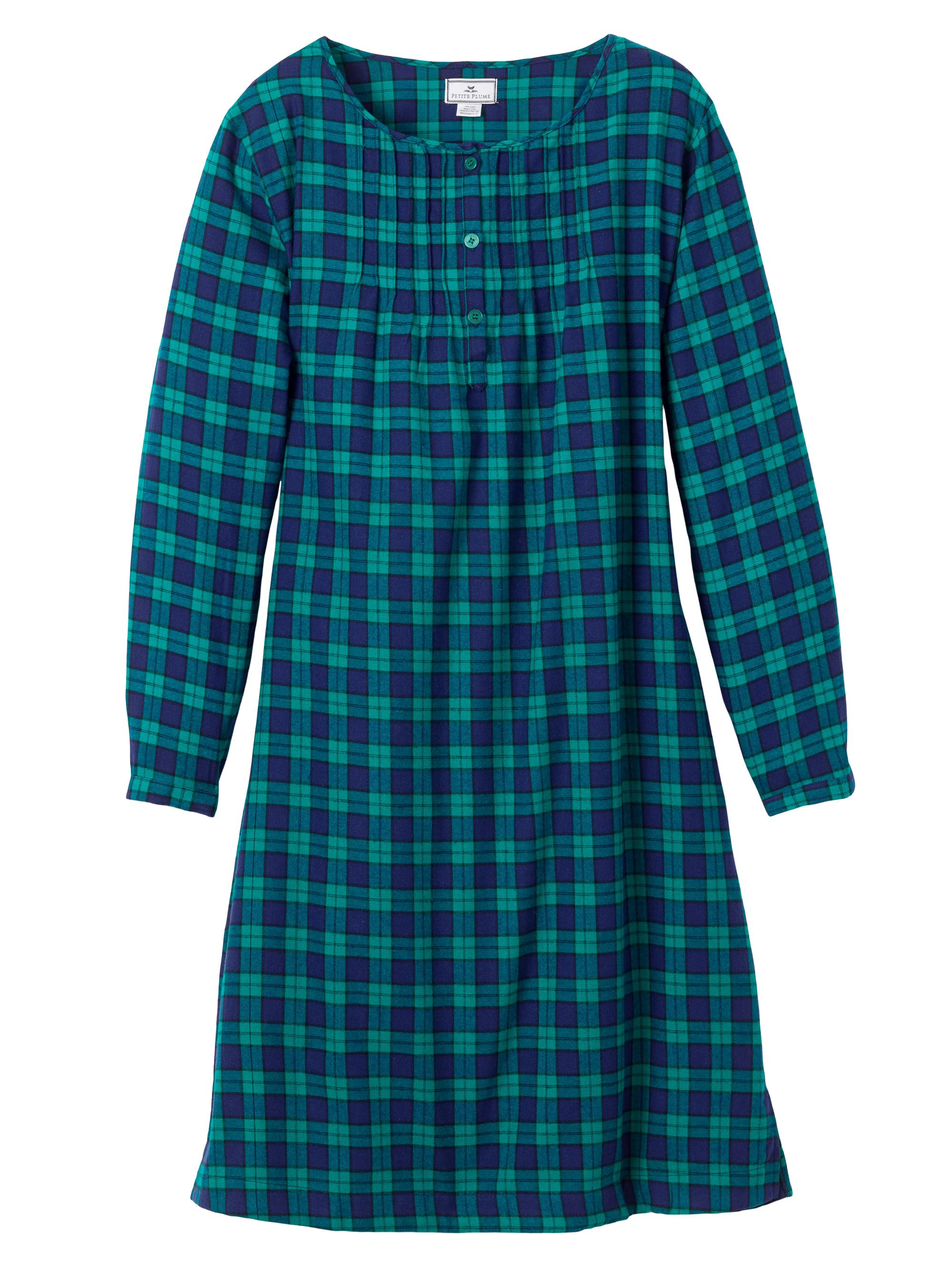 Petite Plume Highland Tartan Beatrice Nightgown - Green