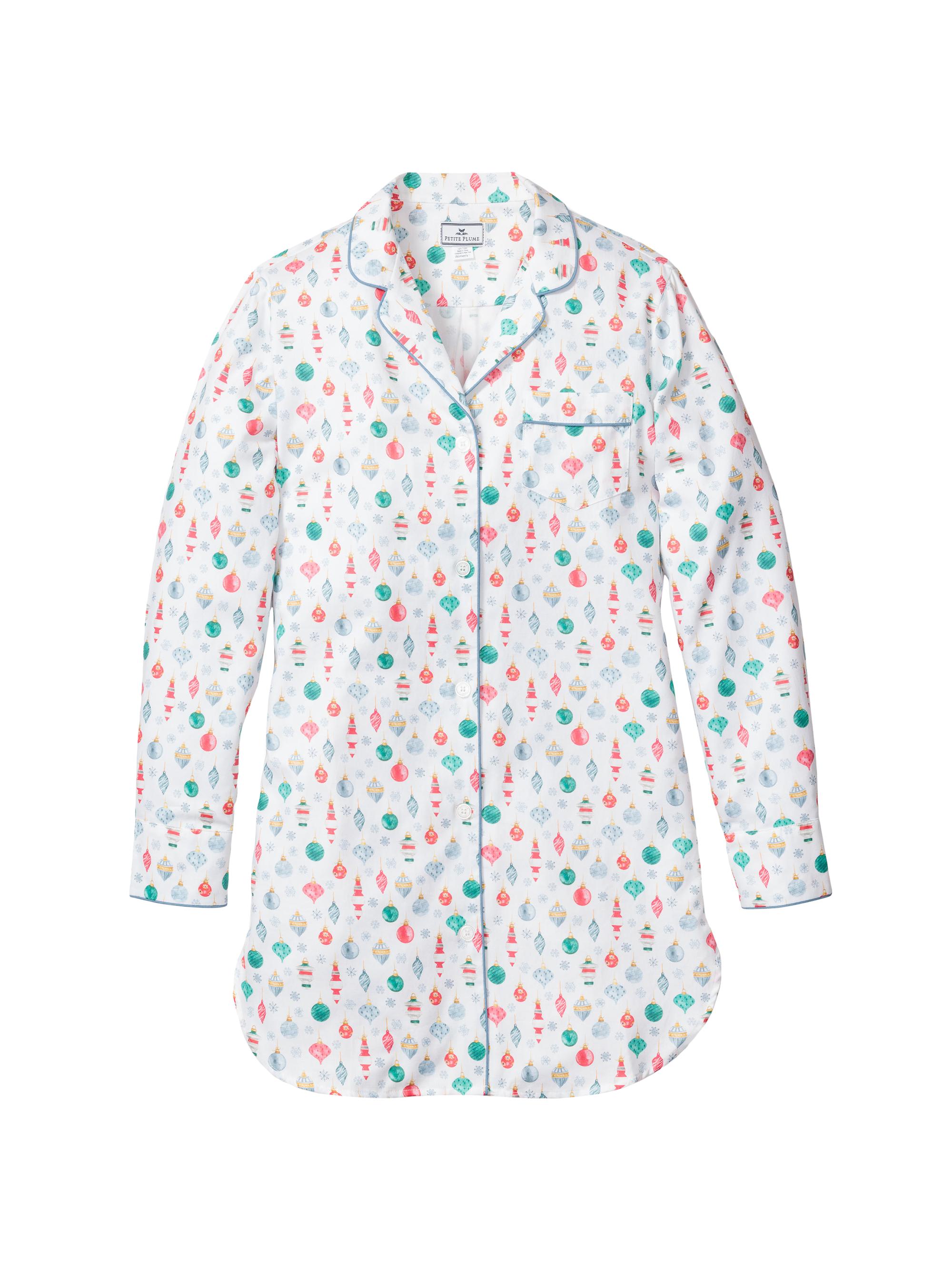 Petite Plume Vintage Ornaments Nightshirt - White