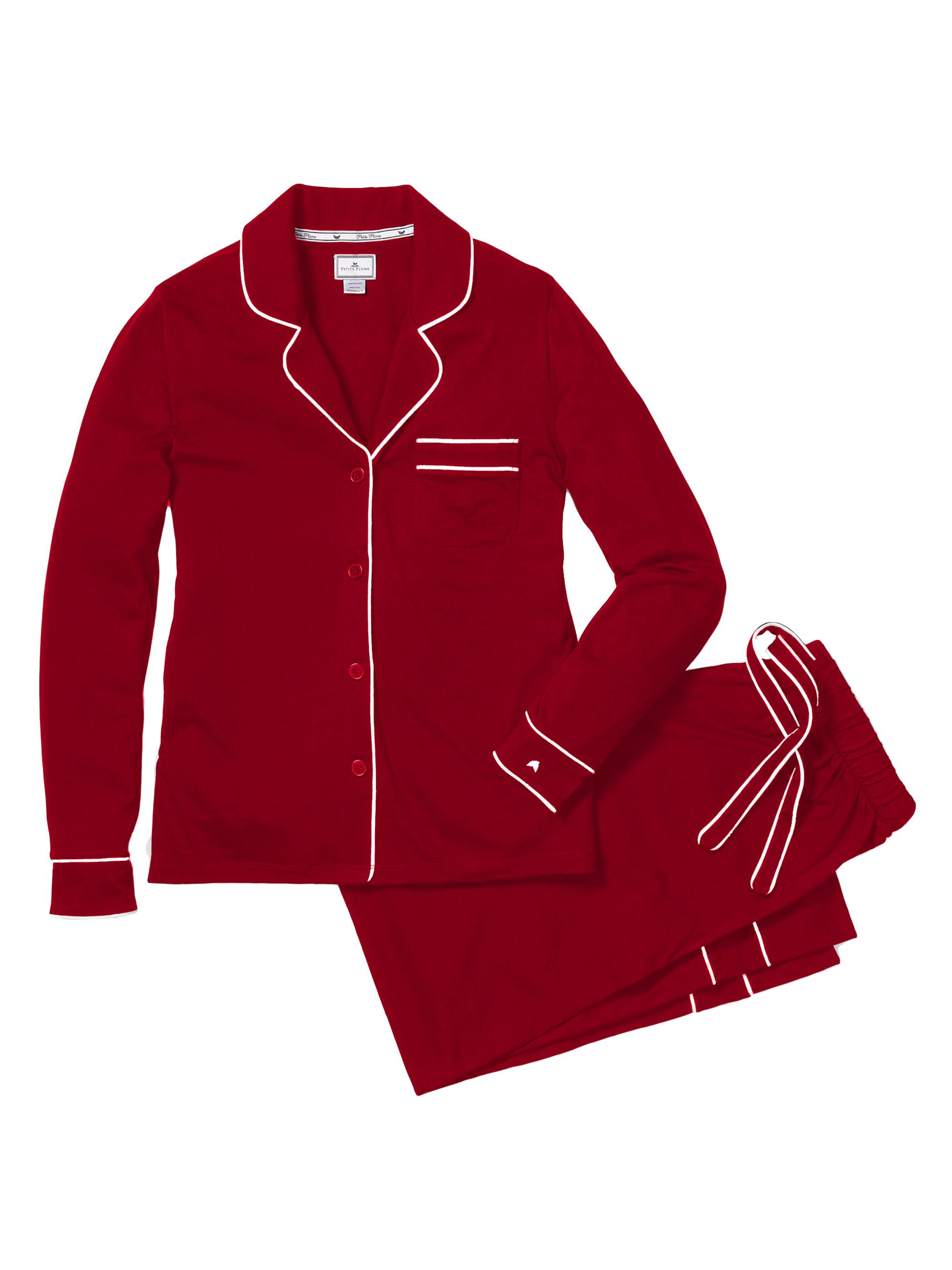 Petite Plume Astaire Pajama Set - Bordeaux