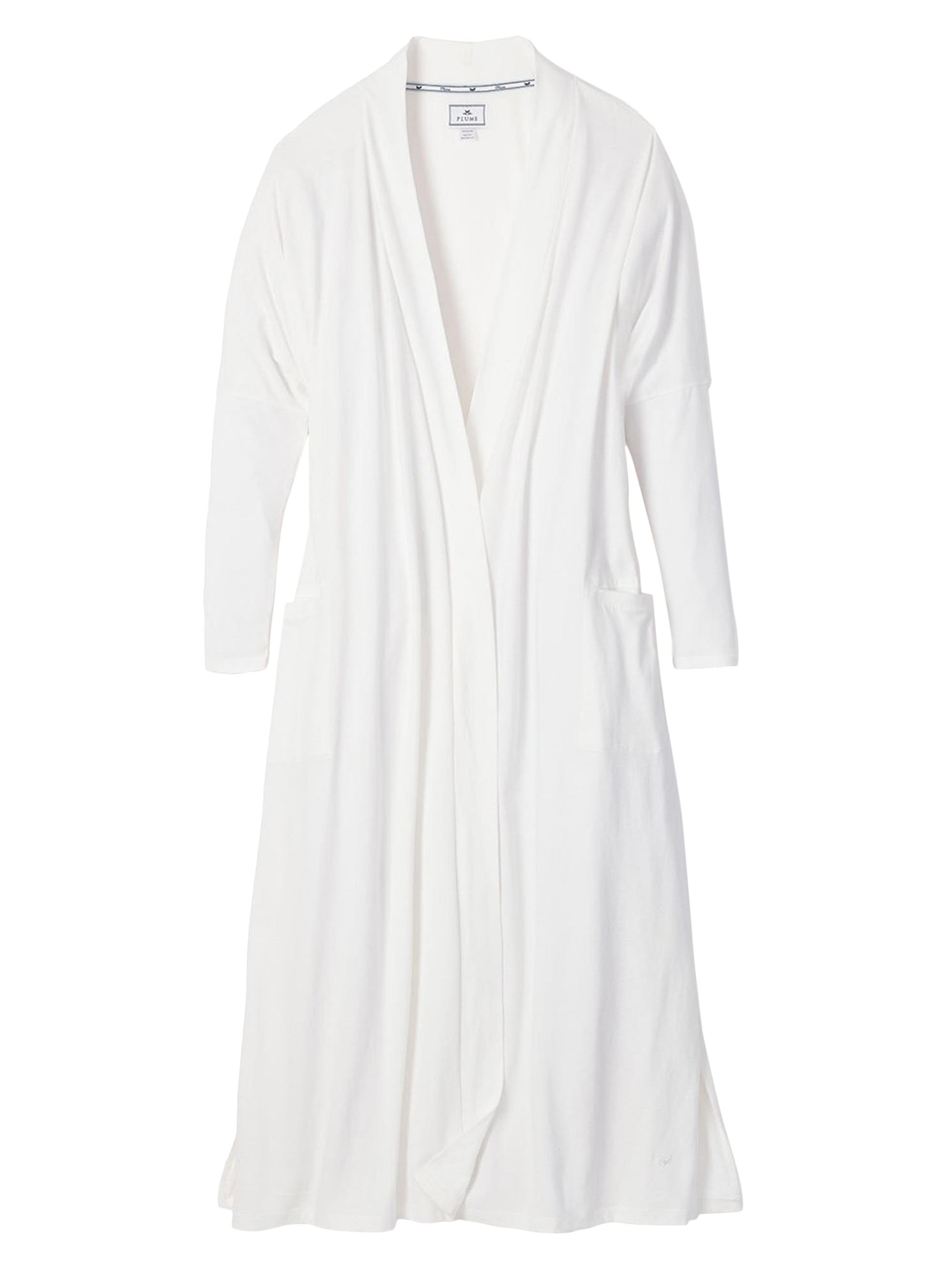 Petite Plume Luxe Cotton Duster - White